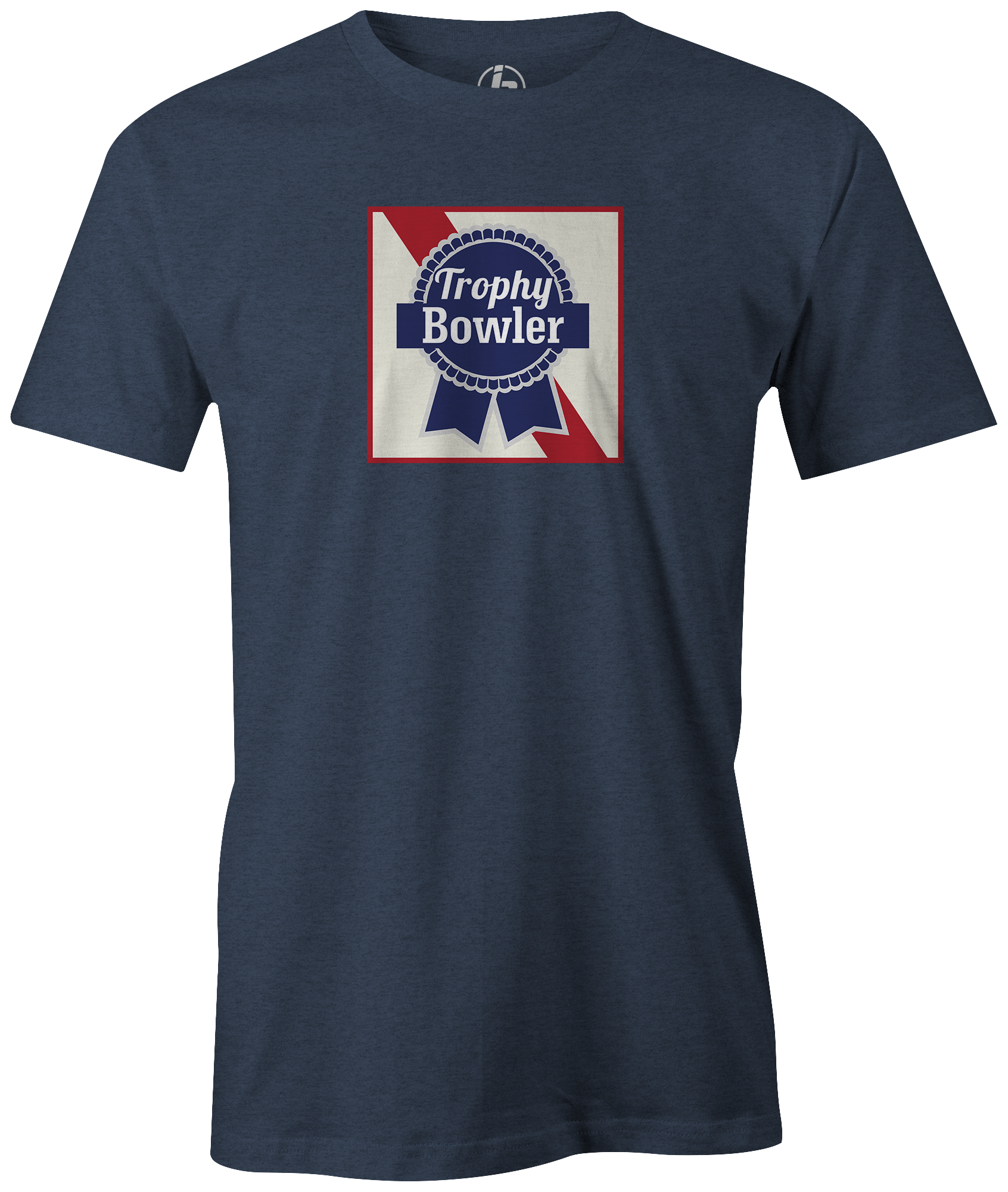 Pabst Blue Ribbon Beer League Bowling Trophy Bowler T-Shirt - Vintage Style Cotton Tee for Casual Wear, Sports Bars & Bowling Nights