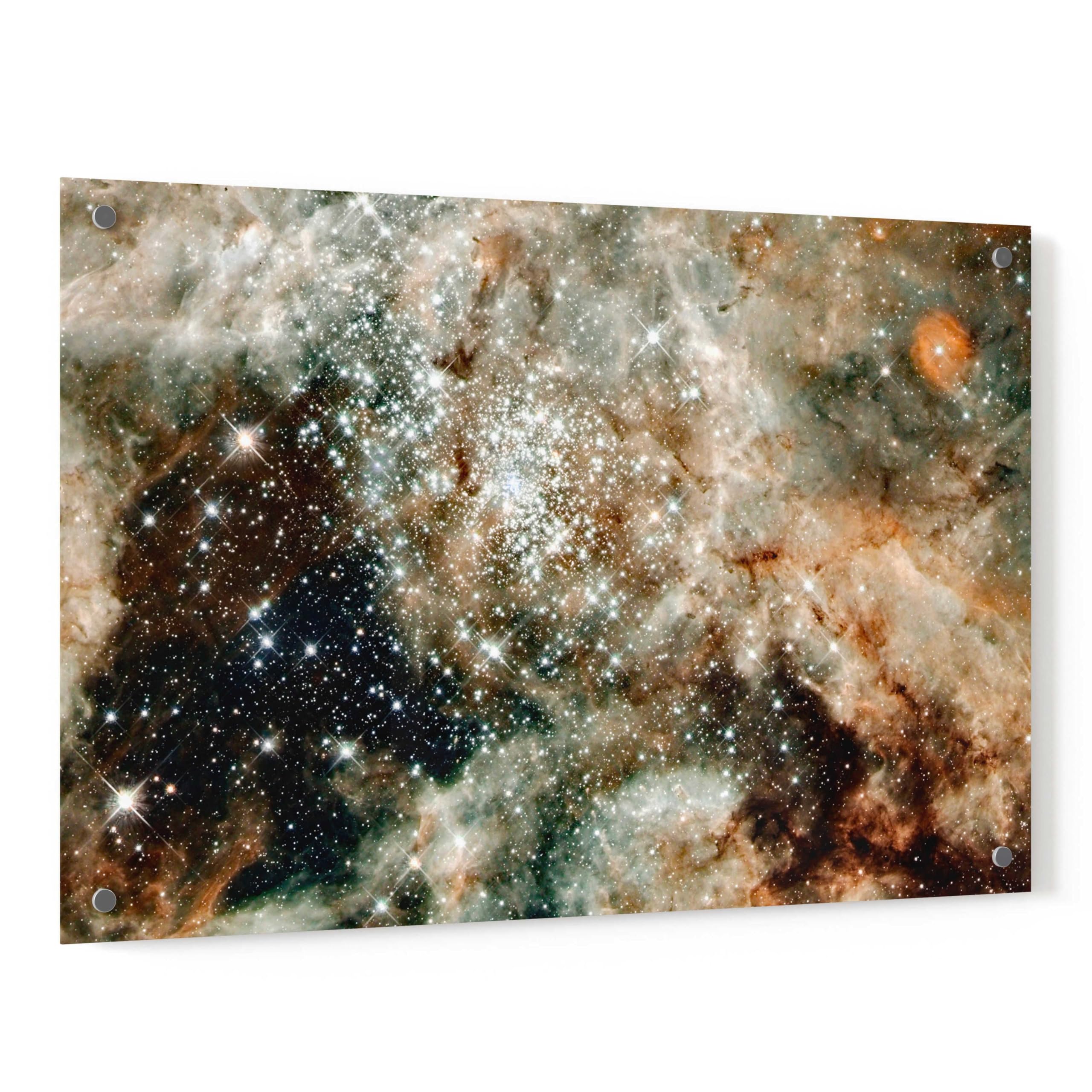 30 Doradus Hubble Space Telescope Acrylic Glass Wall Art Print - 24x36 Inches - Stunning Space Photography Decor for Living Room, Bedroom or Office