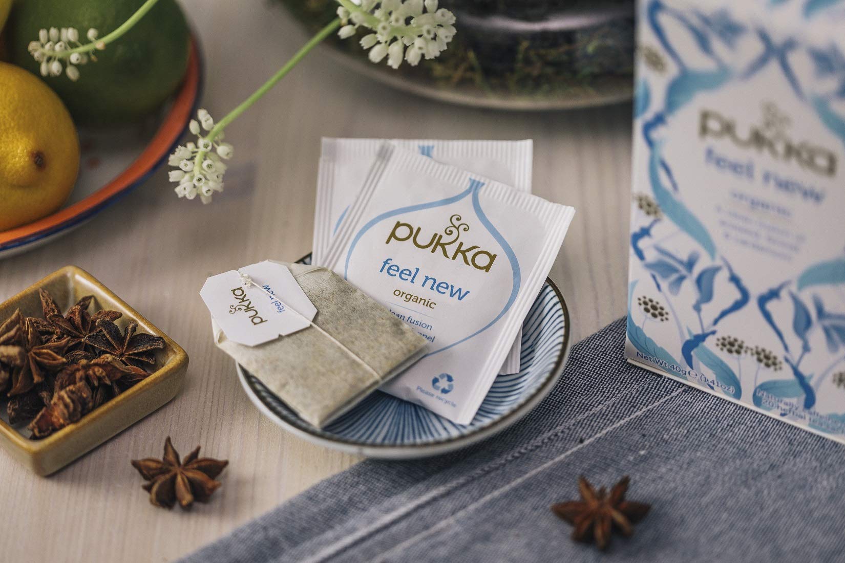 Organic Pukka Herbal Detox Tea - 20 Tea Bags | Natural Cleansing Blend for Daily Wellness & Relaxation | Perfect for Morning Rituals & Evening Wind-Down