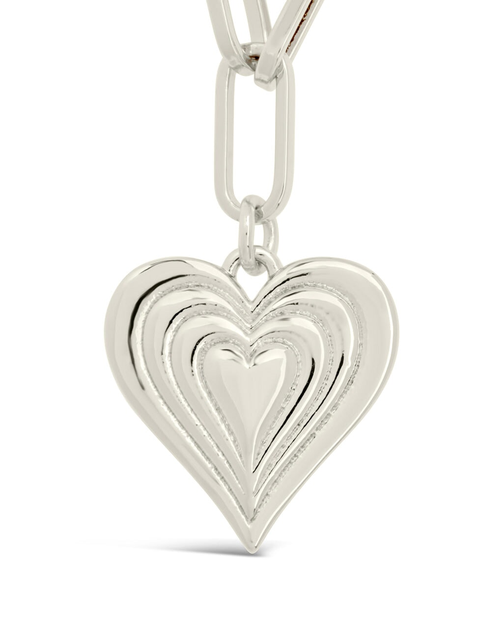 Paperclip Beating Heart Pendant Necklace - Unique Minimalist Jewelry for Women - Perfect Gift for Valentine's Day, Anniversary & Everyday Wear