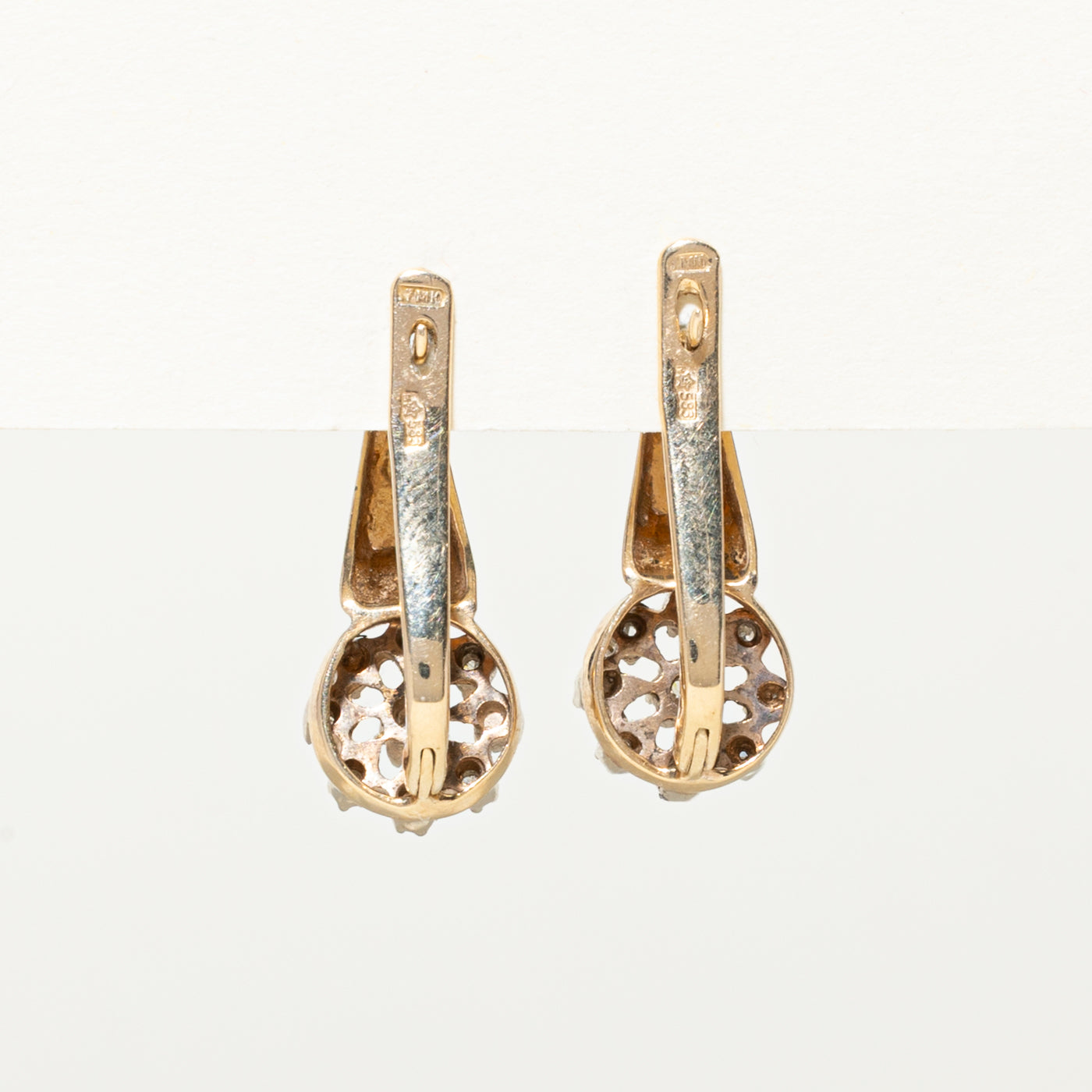 0.20ctw Diamond Cluster Drop Earrings for Women - Elegant Dangling Earrings for Wedding, Party & Evening Wear