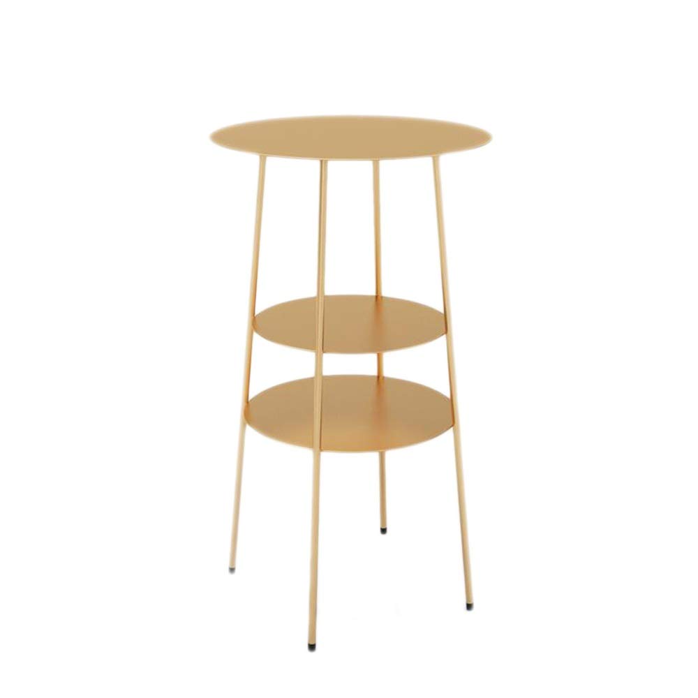 Jcnfa-Tables Small Round Patio Metal Side Snack Table - Rust-Resistant Outdoor Coffee Table for Garden, Balcony & Poolside - Weatherproof Accent End Table (15.74