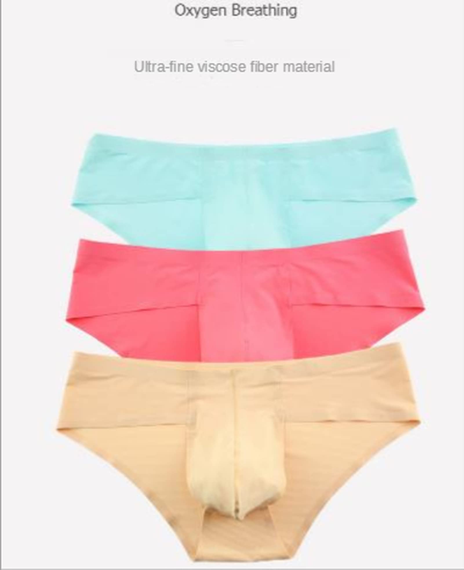 **Seamless Men's Underwear - Breathable Sport Bikini Briefs for Gym, Running & Daily Comfort**
