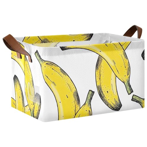 Banana Pattern White