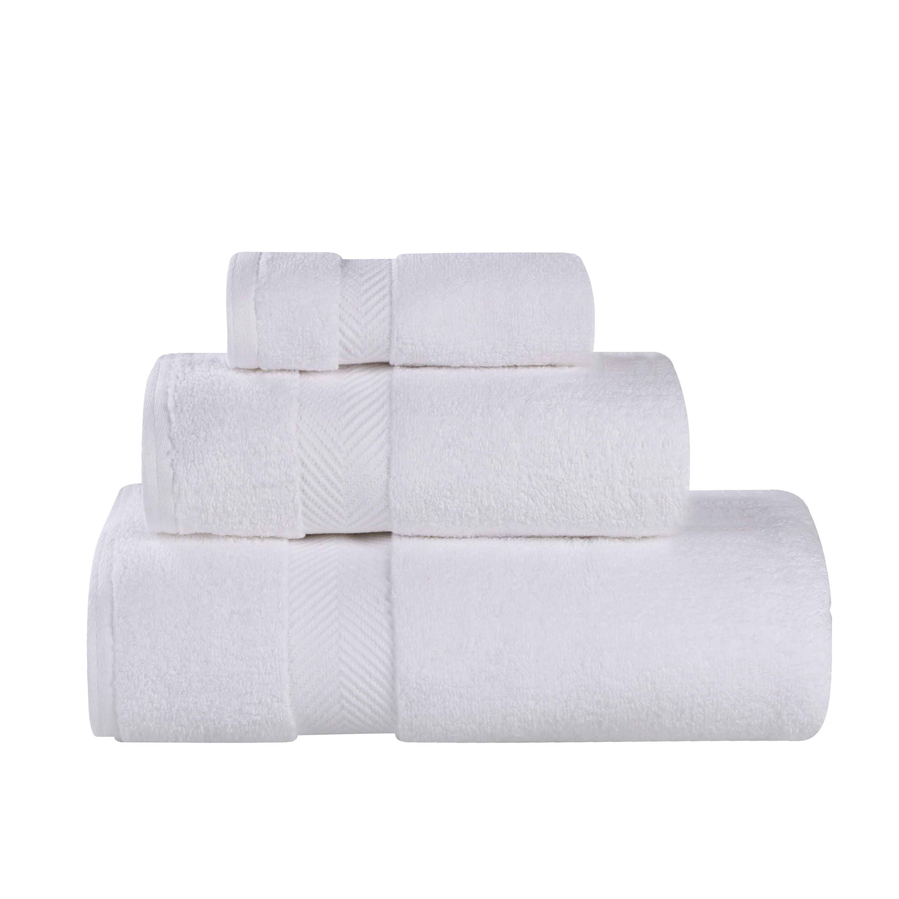 Premium 100% Cotton Zero Twist 3-Piece Bath Towel Set - Ultra Soft & Absorbent for Bathroom, Spa & Gym Use