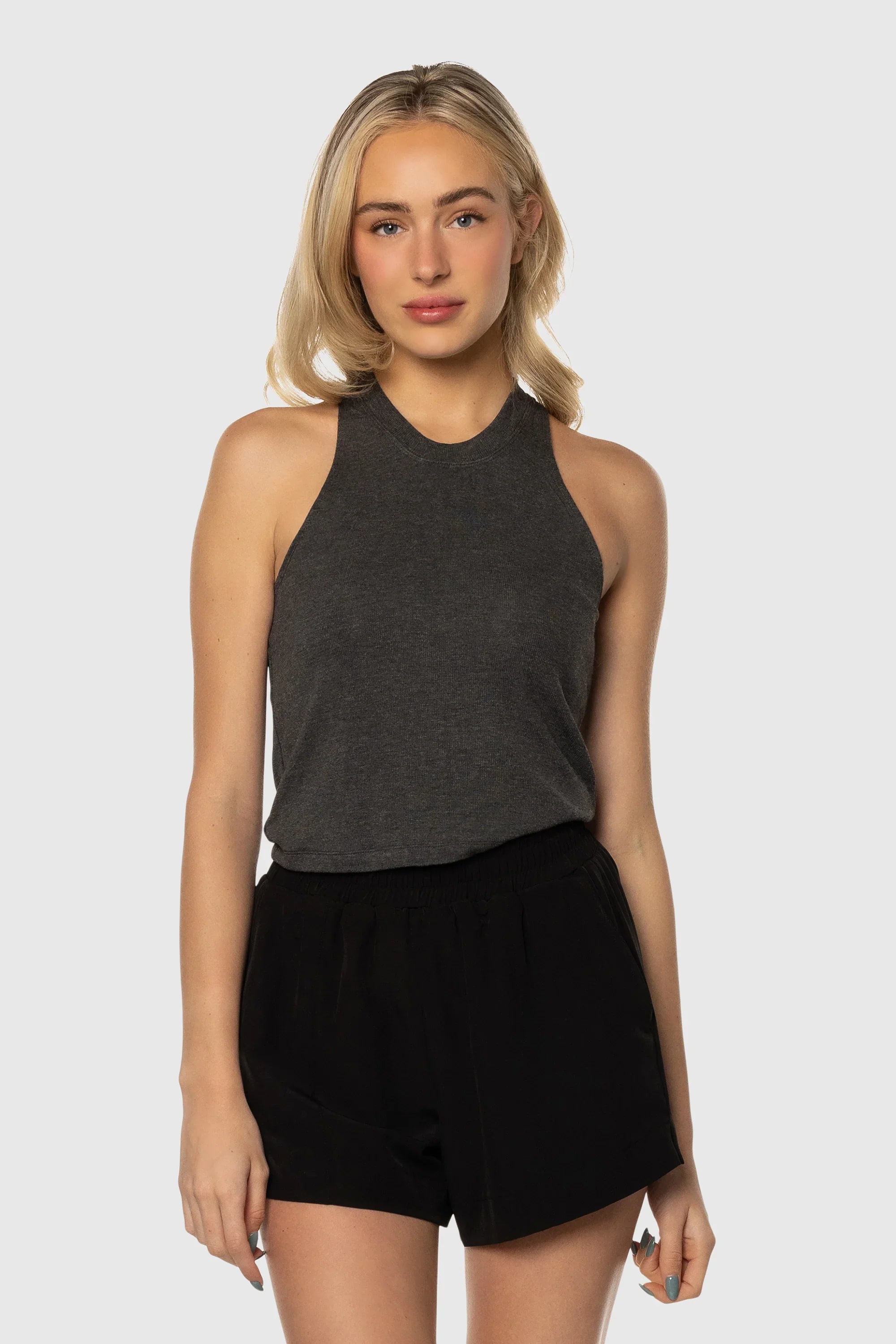 Ribbed Tank Tops for Women - Soft Stretch Comfort Fit Sleeveless Shirt - Perfect for Gym, Yoga & Casual Wear