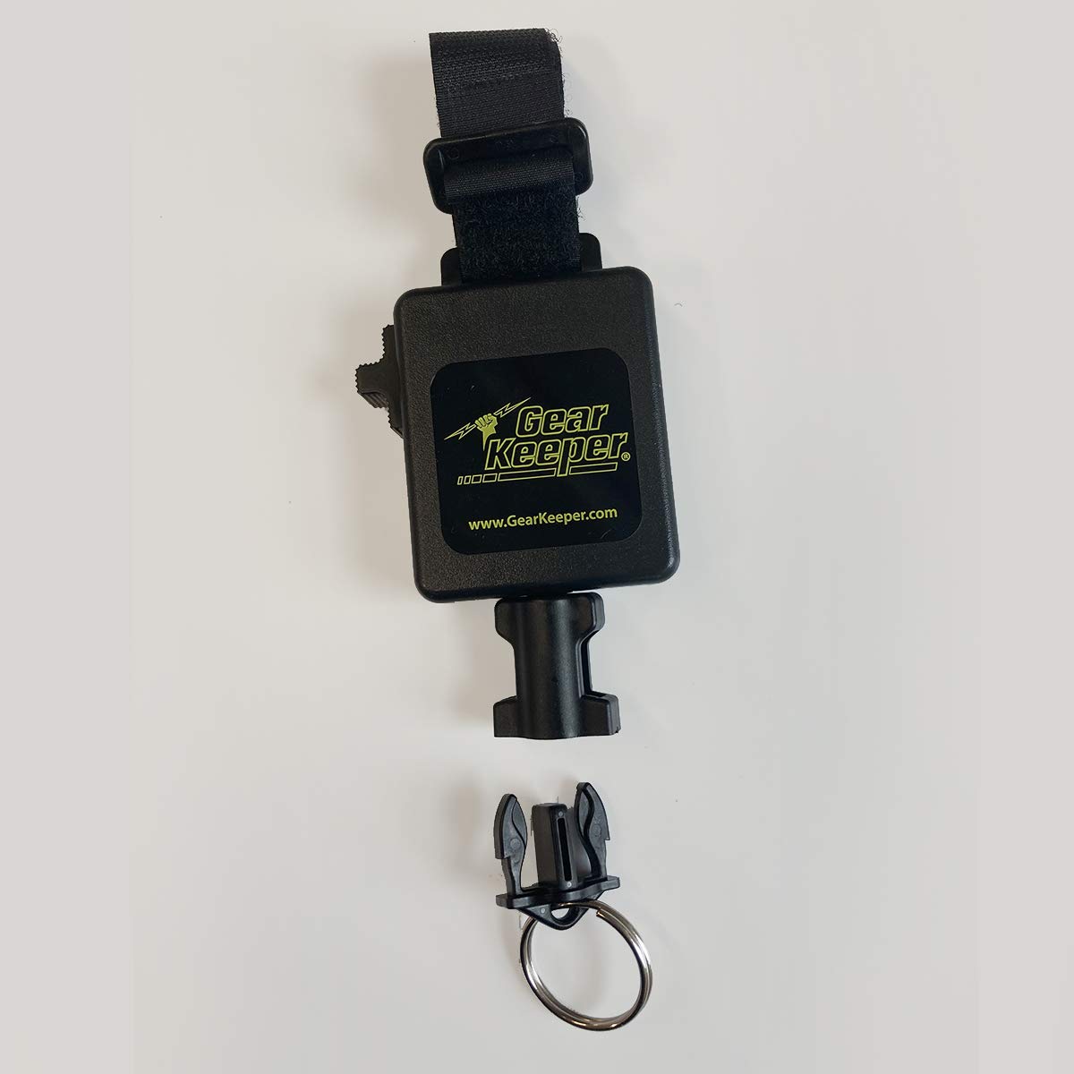 Hammerhead Industries Gear Keeper Net Retractors with QC-II Split Ring - Adjustable Mounting Options for Fly Fishing & Kayak Accessories - Durable USA-Made Fishing Gear for Outdoor Adventures