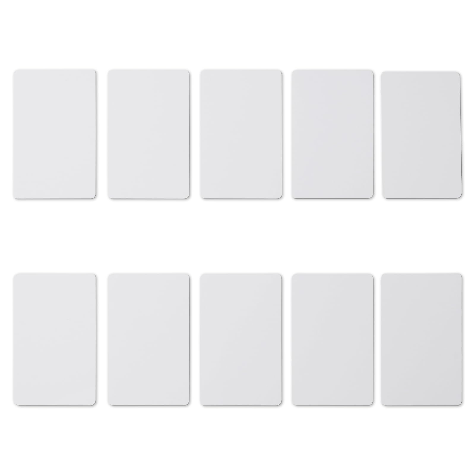 10 PCS Writable T5577/CET5577 125KHz RFID Blank Rewritable Contactless Cards - White Proximity ID Tags for Access Control, Security Systems & Time Attendance Tracking