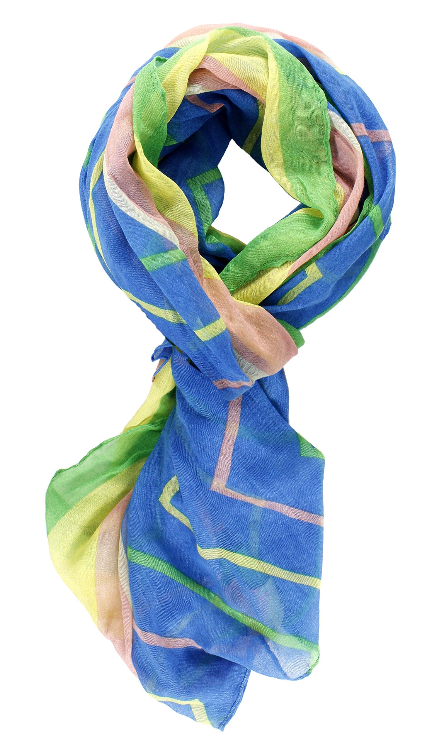 Women's Abstract Print Scarves Set of 2 - Soft Fashion Accessories for Outfit Styling, Gift Giving & Seasonal Wear