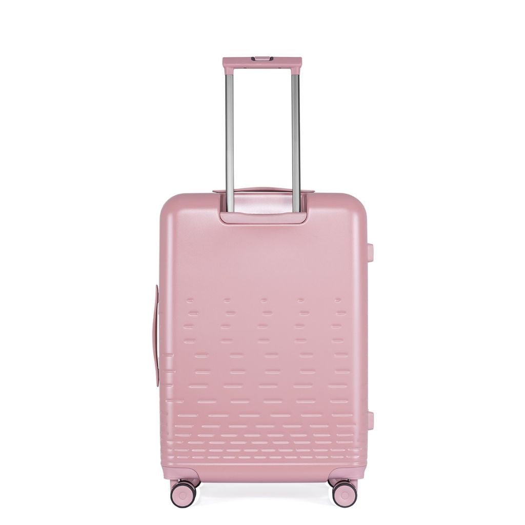 65cm Medium Lightweight Spinner Suitcase - Pink | Carry-On Luggage for Women & Men | Perfect for Travel, Business Trips & Weekend Getaways