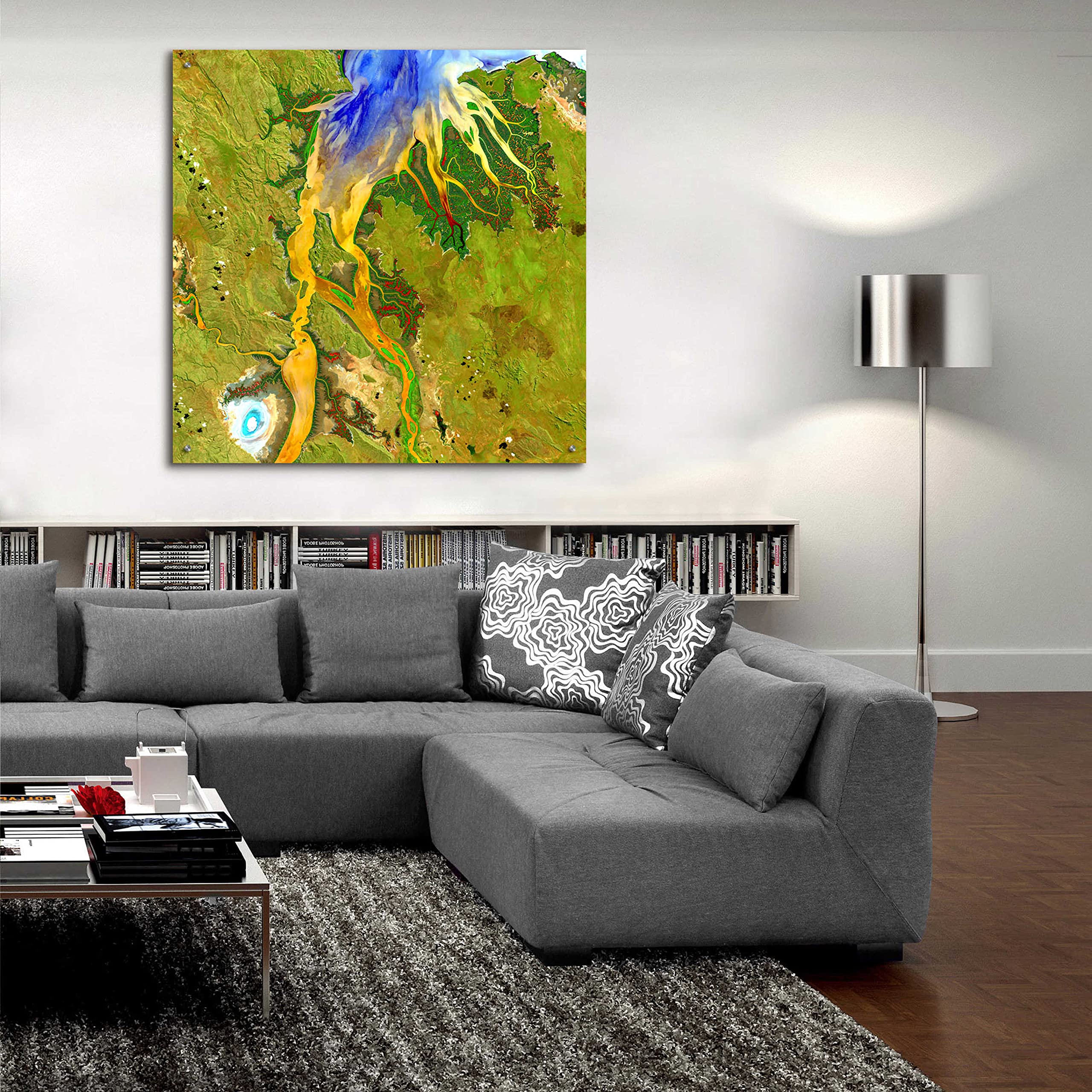 Epic Art 'Earth as Art: Nature's Patterns' - 36x36 Inch Acrylic Glass Wall Decor | Modern Home & Office Wall Art | Perfect for Living Room, Bedroom or Office Decor