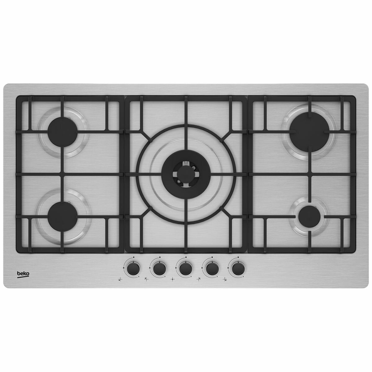 Beko 90cm Stainless Steel Gas Cooktop BCT90GX1 - 4 Burner Built-in Stove with 12 Month Warranty - Perfect for Modern Kitchens & Home Renovations