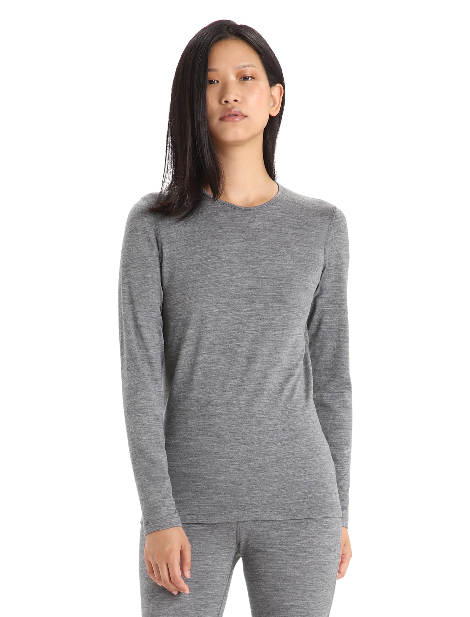 Icebreaker Merino Women's 200 Oasis Long Sleeve Thermal Base Layer Shirt for Cold Weather - Warm Winter T-Shirt for Hiking, Skiing & Outdoor Activities