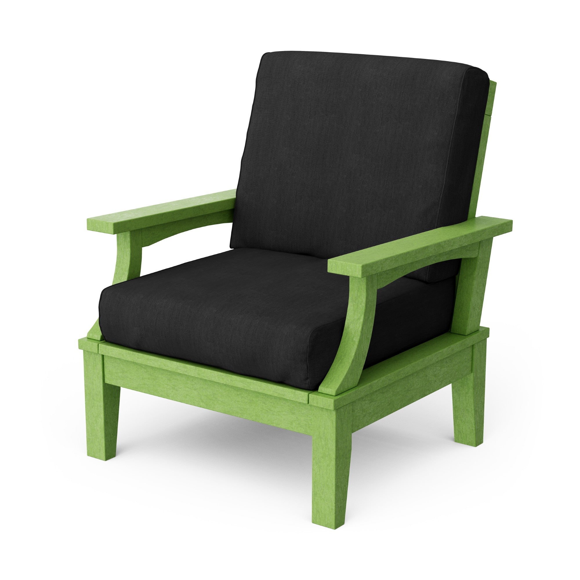 Heritage Deep Seating Patio Chair with Weather-Resistant Cushions - Outdoor Lounge Furniture for Garden, Poolside & Backyard Relaxation