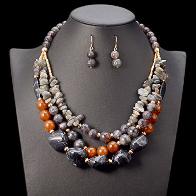 African Beads Jewelry Set for Weddings - Handmade Bridal Accessories for Women, Perfect for Bridal Showers, Cultural Celebrations & Special Occasions