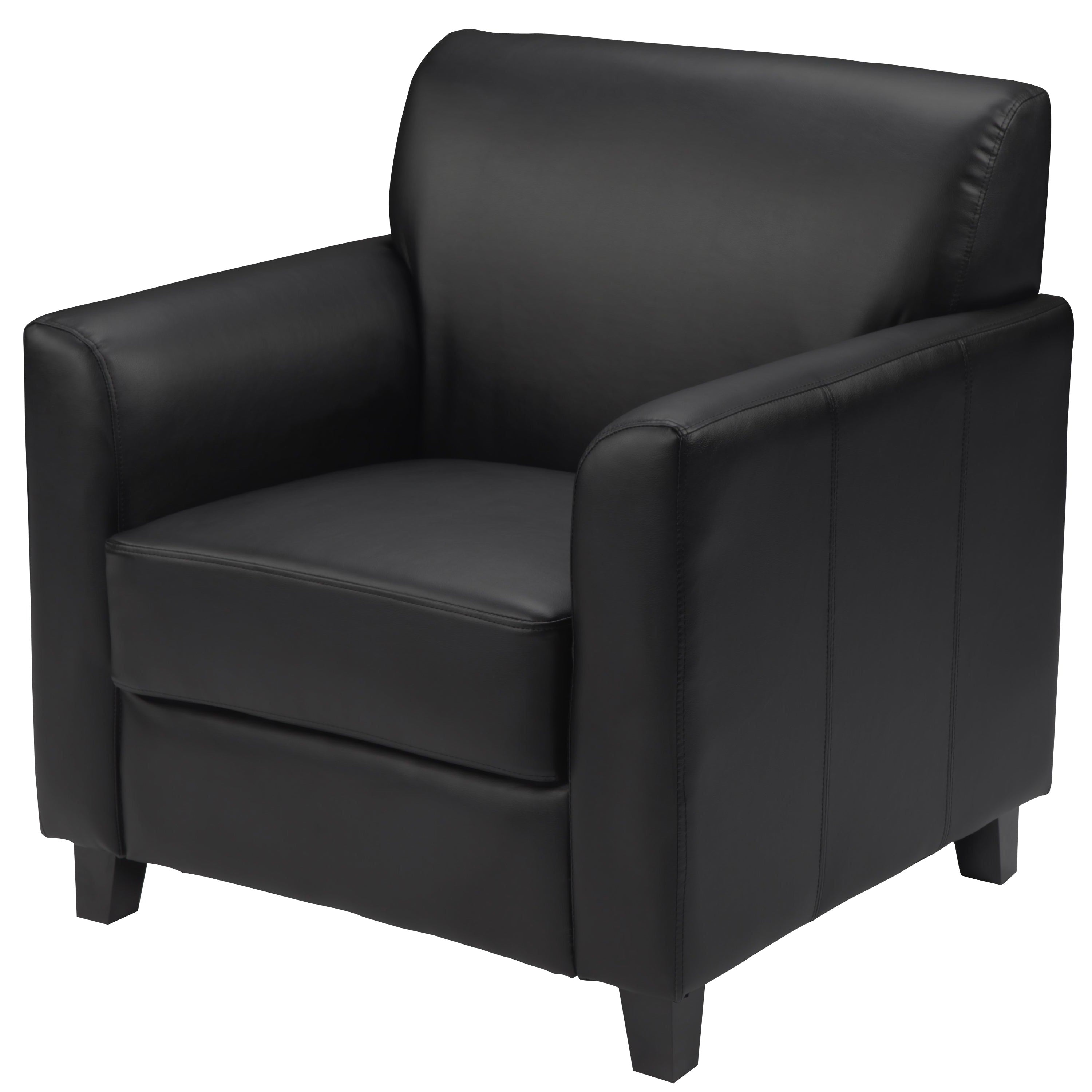 FLASH HERCULES Diplomat Series Black LeatherSoft Office Chair - Ergonomic Executive Desk Chair for Home & Business Use