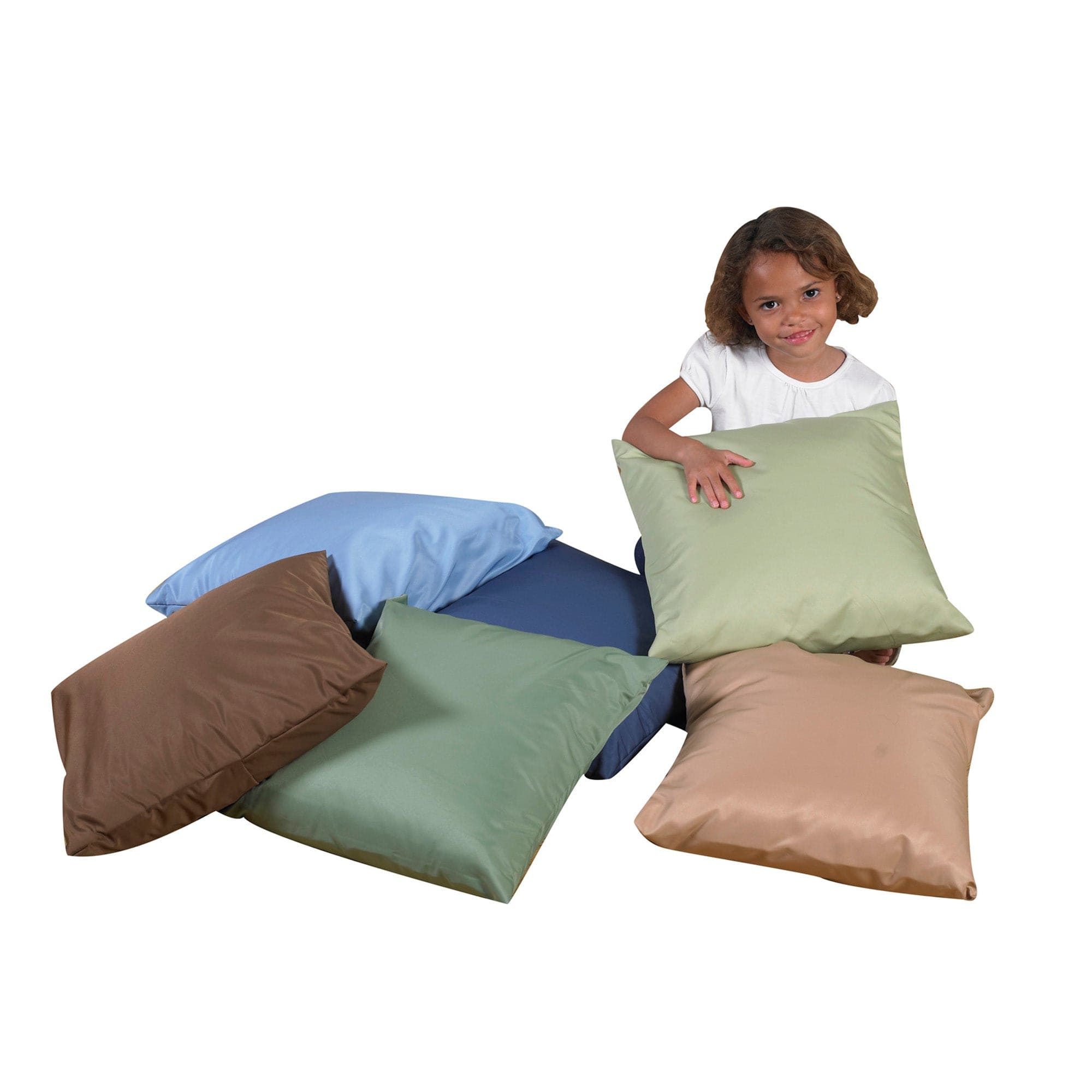 Set of 6 Soft 17-Inch Decorative Throw Pillows - Woodland Colors for Couch, Bed & Home Decor