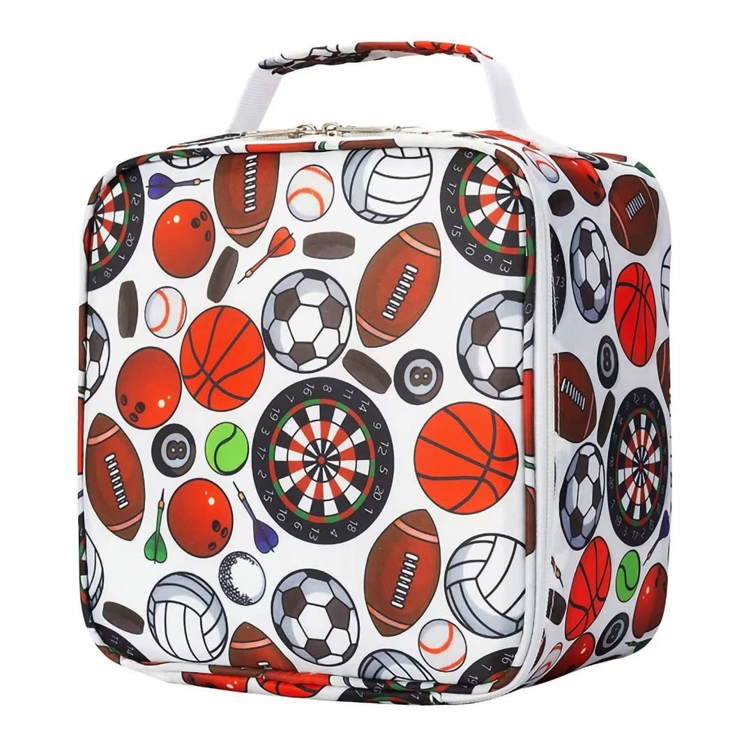 Insulated Cartoon Lunch Box for School - Reusable & Leak-Proof Square Lunch Tote Bag for Kids, Work, Picnics & Outdoor Activities