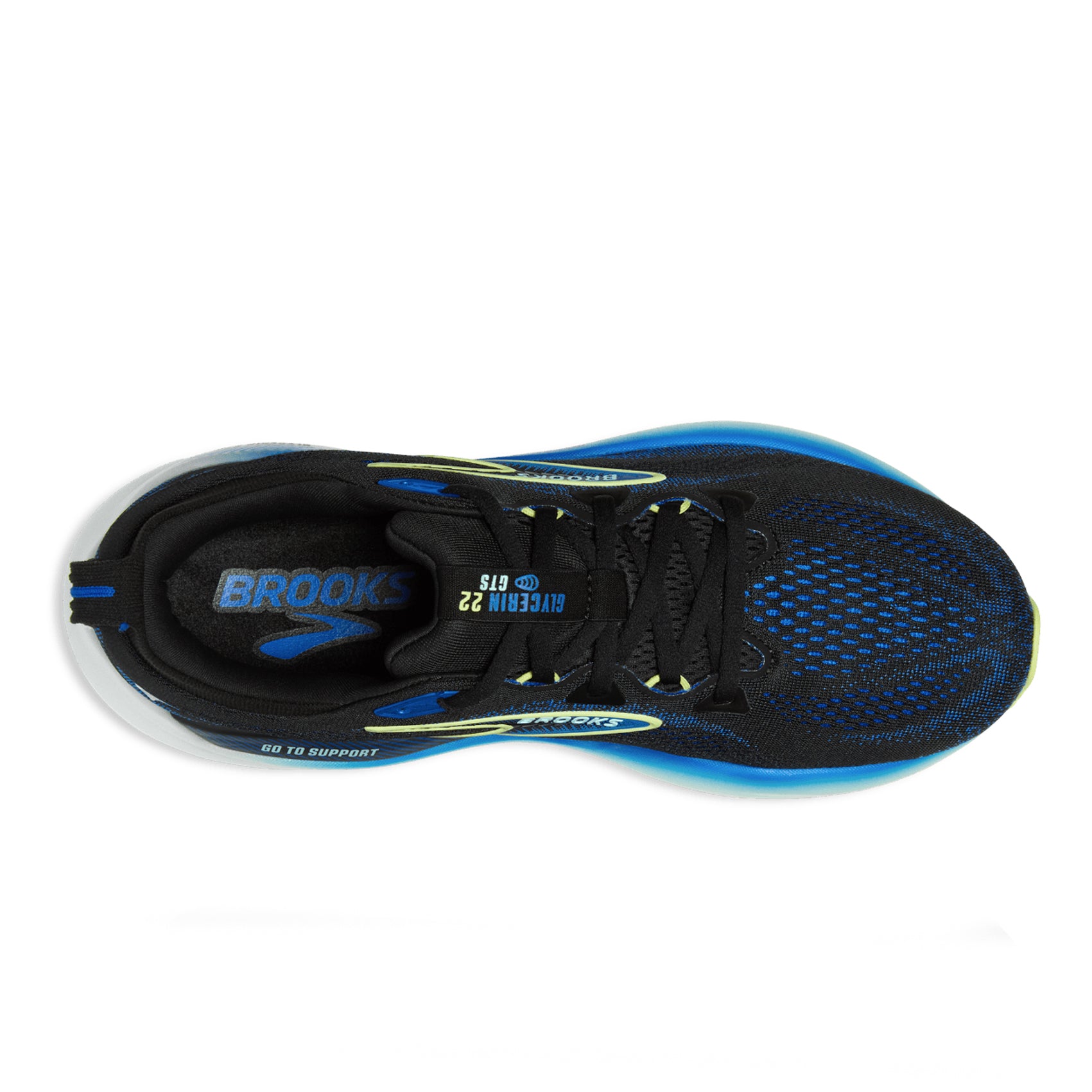Men's Brooks Glycerin GTS 22 Running Shoes - Premium Cushioned Support for Road Running, Jogging & Marathon Training - Lightweight Stability Sneakers for Men
