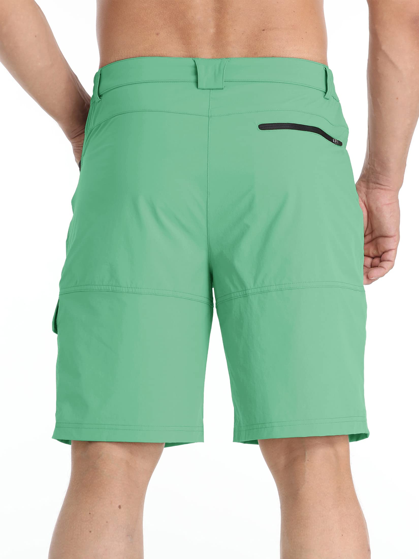 TACVASEN Men's Quick Dry Cargo Shorts - Lightweight Summer Outdoor Hiking & Work Shorts with Multiple Pockets (No Belt Included) - Perfect for Camping, Travel & Casual Wear