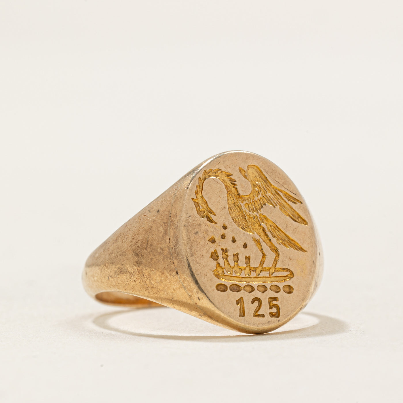 Vintage 14k Yellow Gold Canadian Ring - Size 4 | Elegant Jewelry for Women, Perfect for Weddings, Anniversaries & Special Occasions