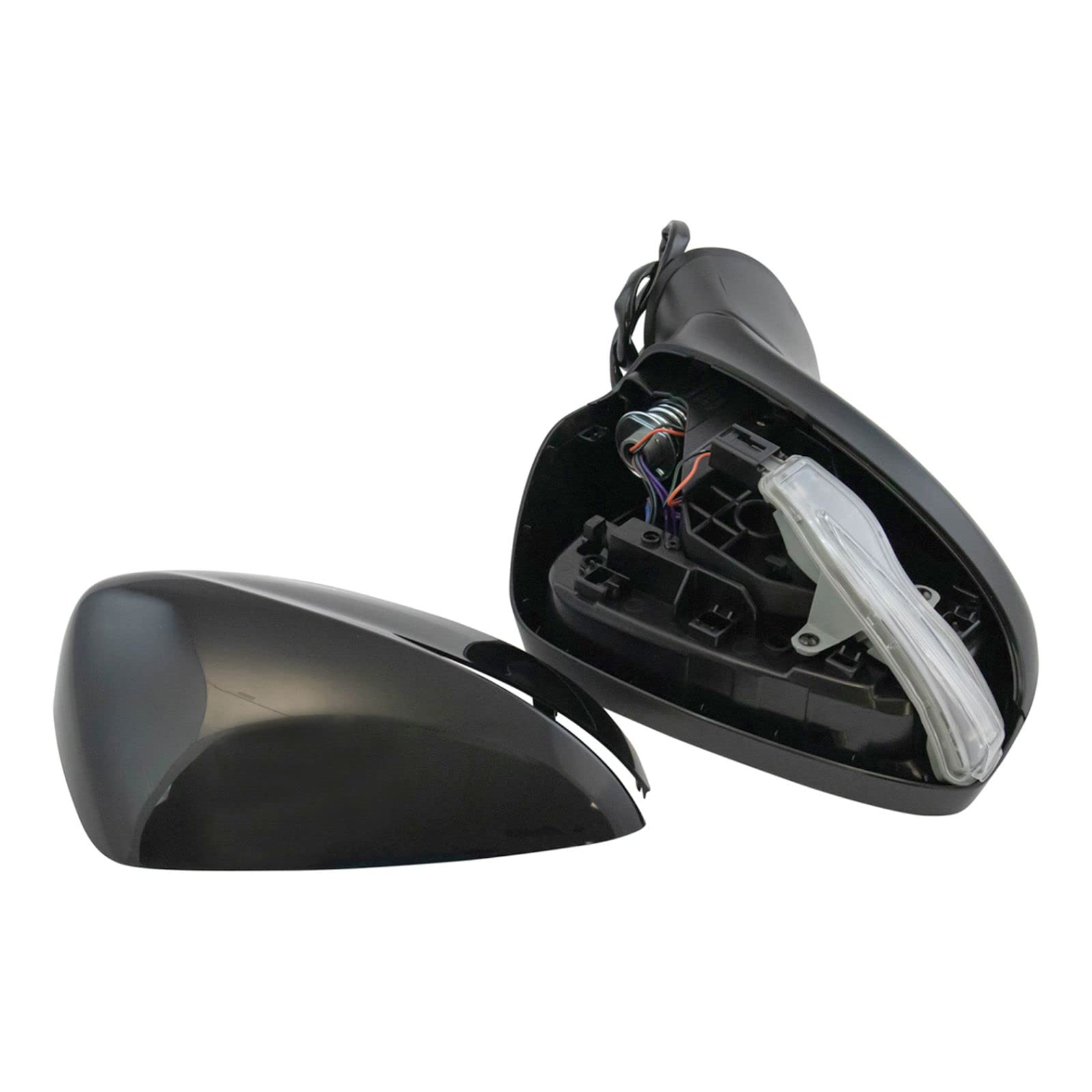 Heated Side Mirror Set for Driver & Passenger - Compatible with 2016-2021 Mazda CX-3 (MA1320209, MA1321209) - No Blind Spot Indicator - Perfect for Winter Driving & Enhanced Visibility