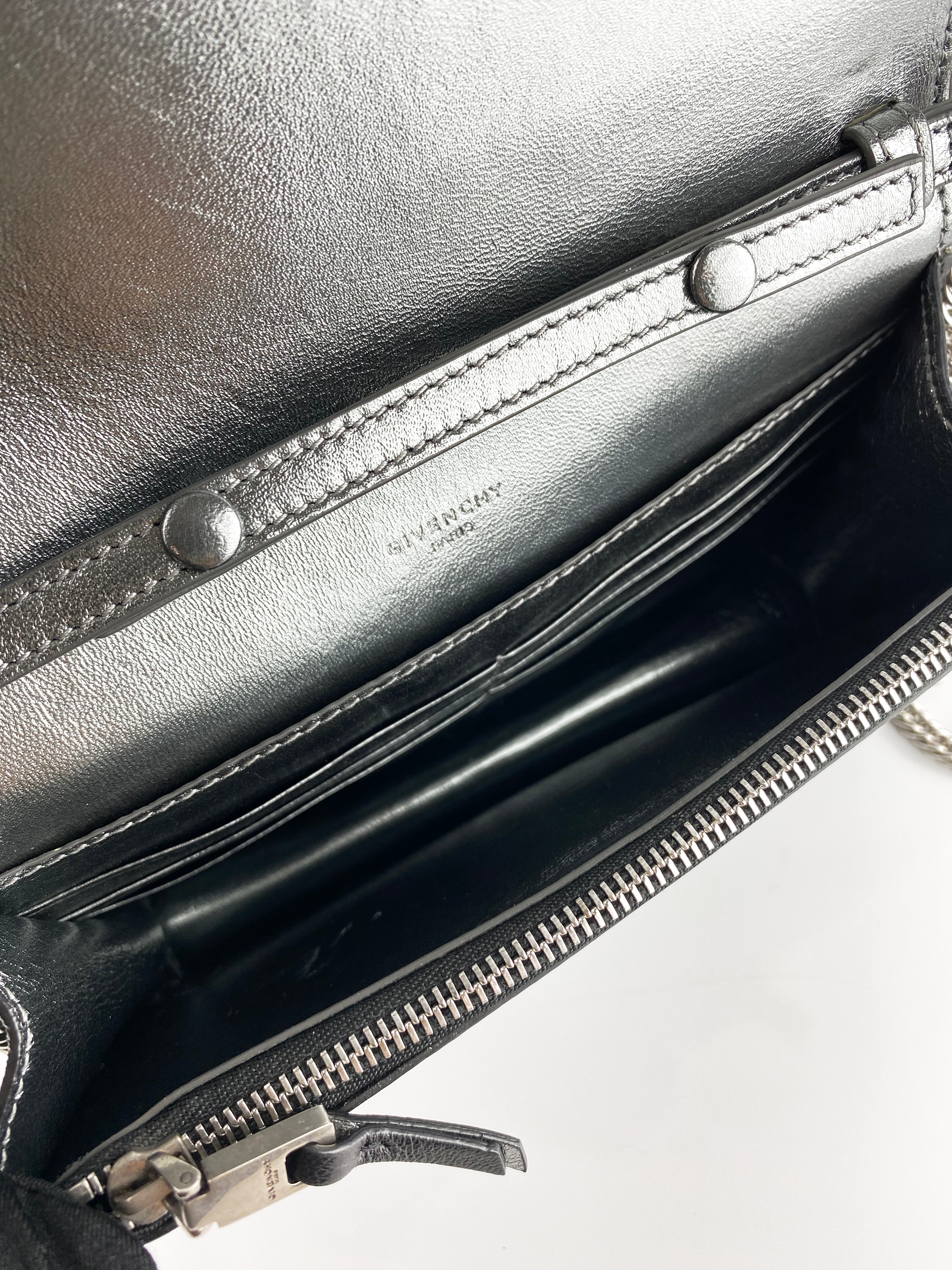 Givenchy Black Emblem Chain Clutch Bag - Luxury Designer Crossbody Purse for Women | Perfect for Evening Parties, Date Nights & Special Occasions