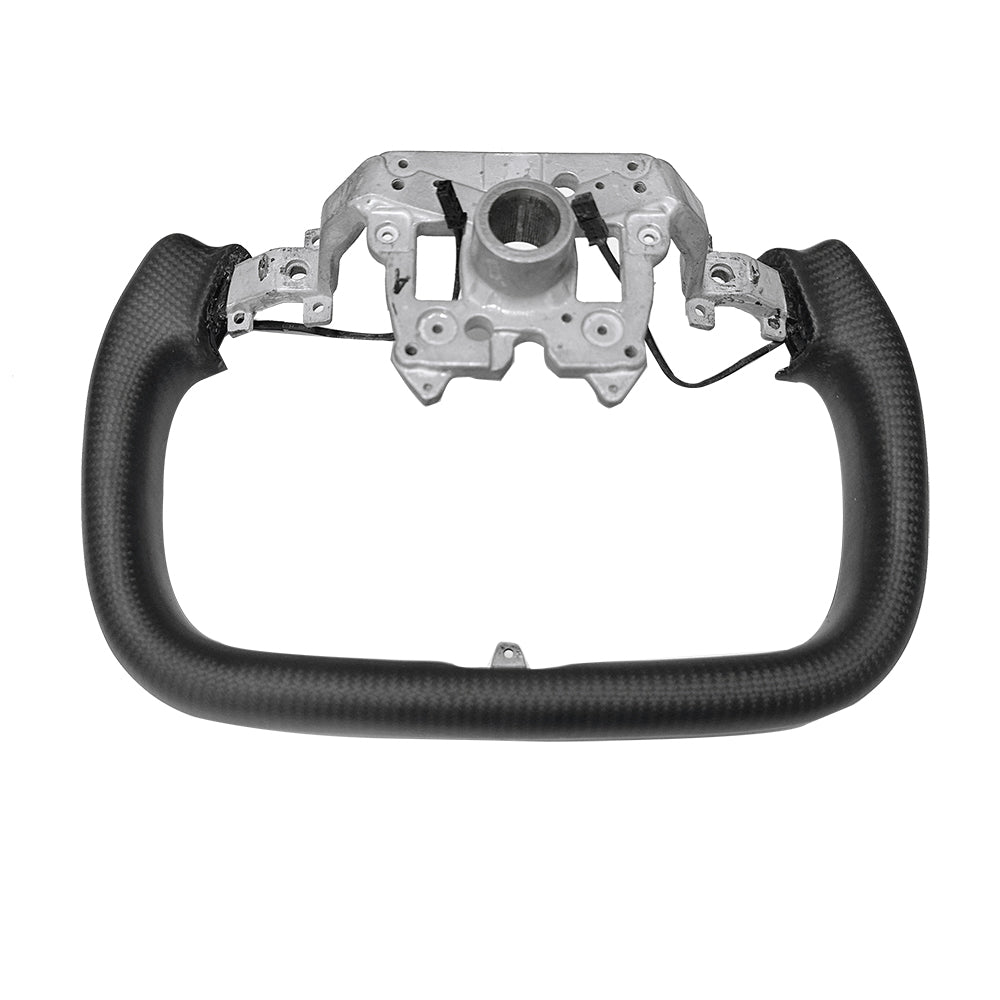 Tesla Model 3 Highland Carbon Fiber Yoke Steering Wheel - Heated OEM Upgrade for Enhanced Driving Comfort | Perfect for Winter Driving & Performance Enthusiasts