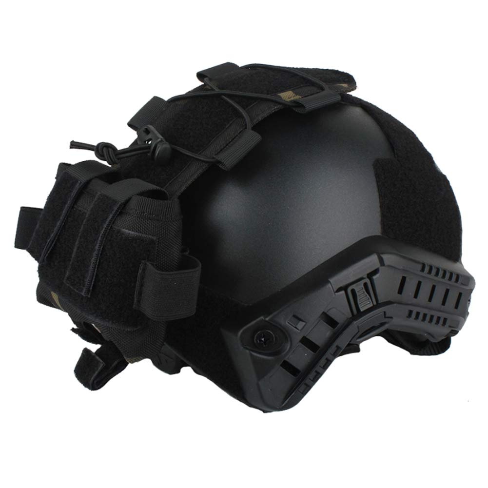 BREEZEY Pouch MK2 Battery Case for Helmet - Camouflage Hunting & Airsoft Helmet Accessory - Balance Weight Bag for Tactical Helmets - Durable Helmet Battery Storage Pouch (Perfect for Outdoor Adventures, Military Training & Airsoft Games)