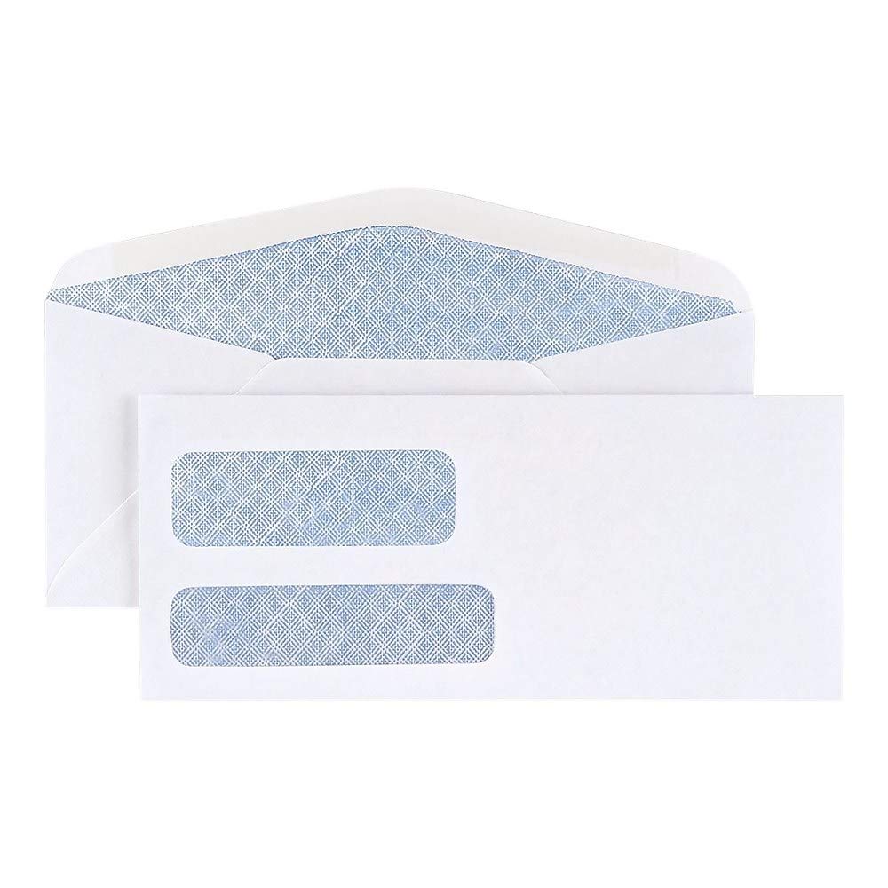#9 Invoice Envelopes with Double Window & Security Tint - 500 Pack for Business Mailing, Billing & Office Documents | Secure & Professional Mailing Solution