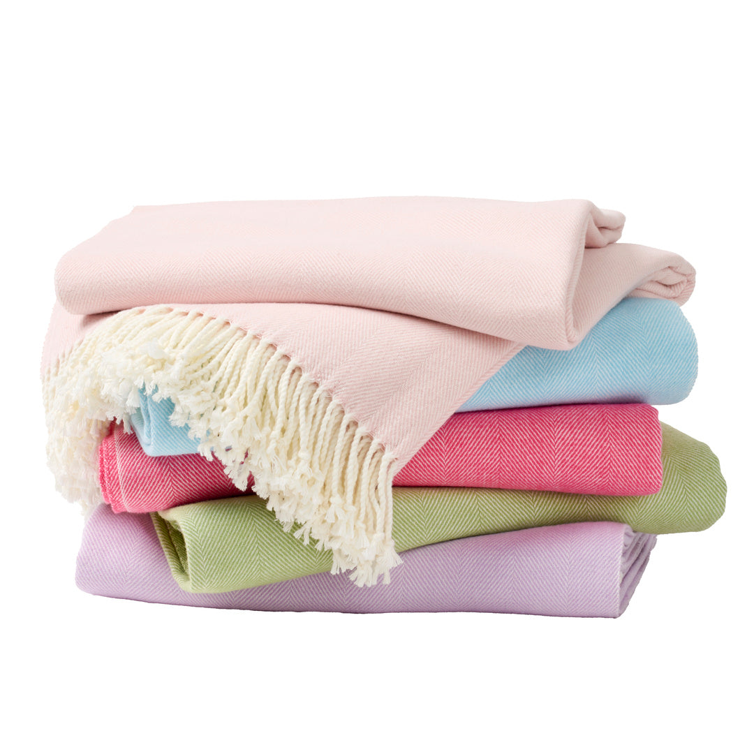 Charleston Herringbone Throw Blanket - Soft & Cozy Palm Pattern - Perfect for Sofa, Bed, or Outdoor Picnics