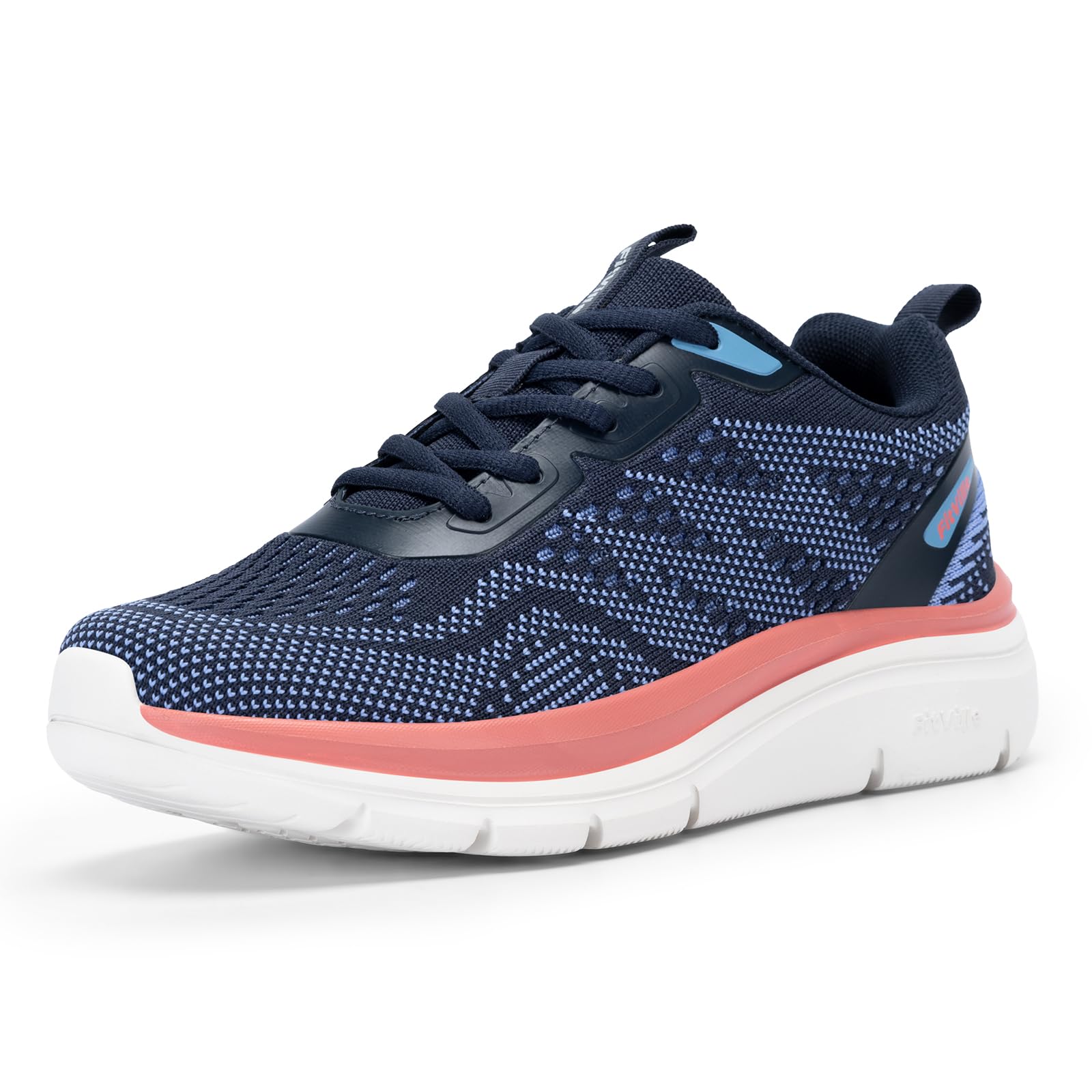 FitVille Women's Wide Width Running Shoes - Lightweight Breathable Sneakers for Walking, Jogging & Gym Workouts | Comfortable Athletic Shoes for Ladies with Fashionable Design | Perfect for Daily Exercise, Casual Wear & Fitness Activities