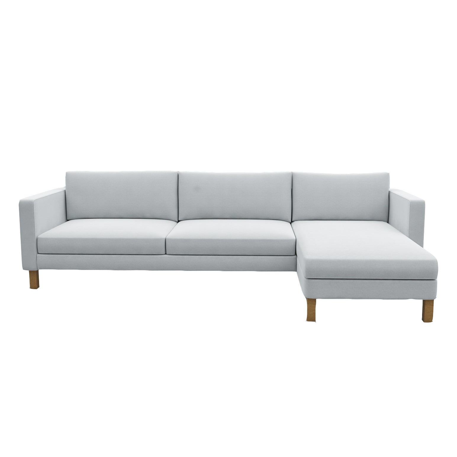 Karlstad 3-Seater Sofa with Chaise Lounge Cover - 285cm (112.5 inches) - Modern Living Room Furniture for Small Spaces & Apartments