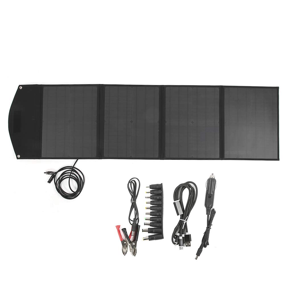 Foldable Waterproof Solar Charger Bag - 18V DC Output & USB Ports for Outdoor Travel, Hiking, Camping - Portable Solar Panel for Phones, Tablets, and Small Electronics