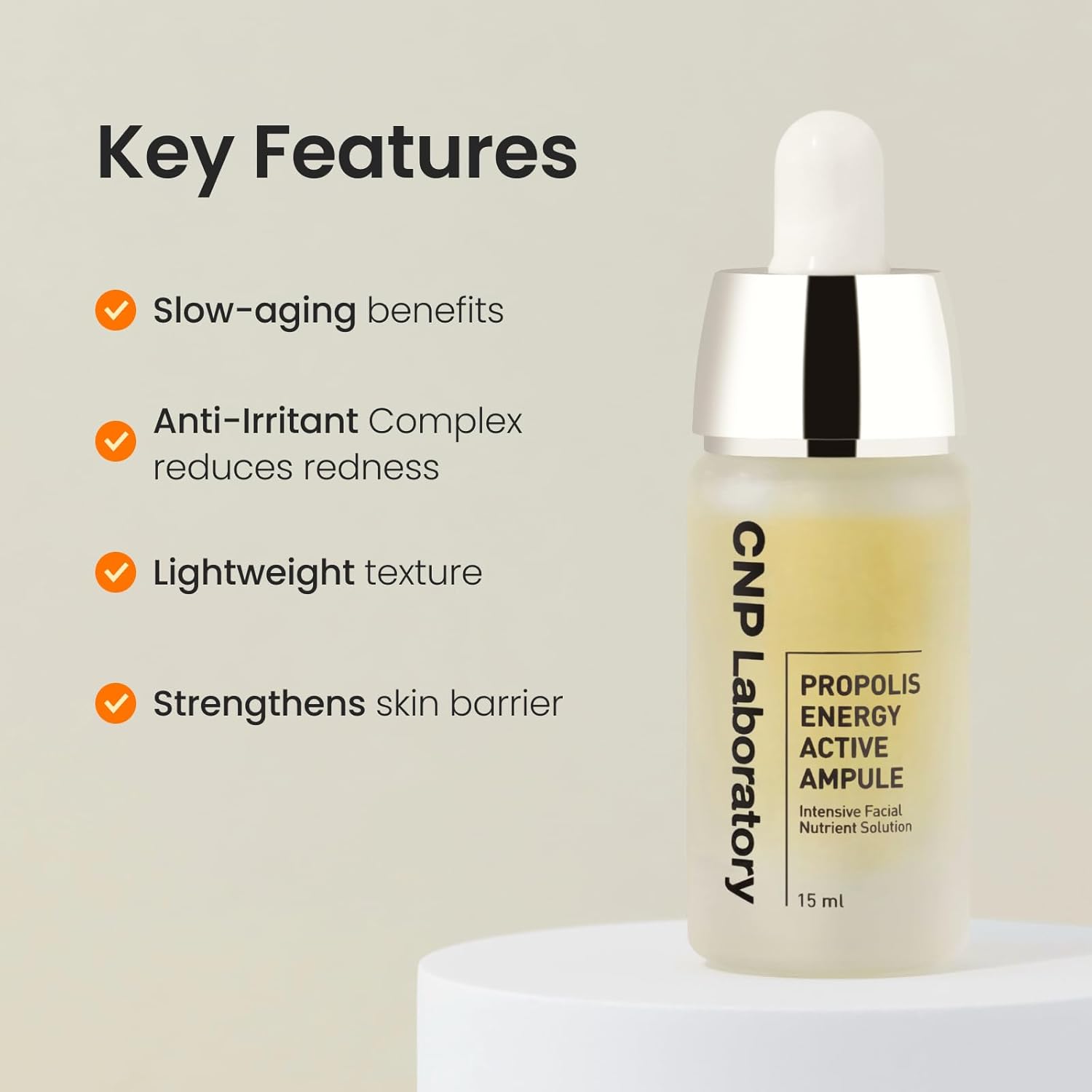 CNP Laboratory Propolis Energy Active Ampoule 30ml × 2 Pack - Korean Skincare for Hydration & Anti-Aging - Perfect for Night Routine & Dry Skin Care