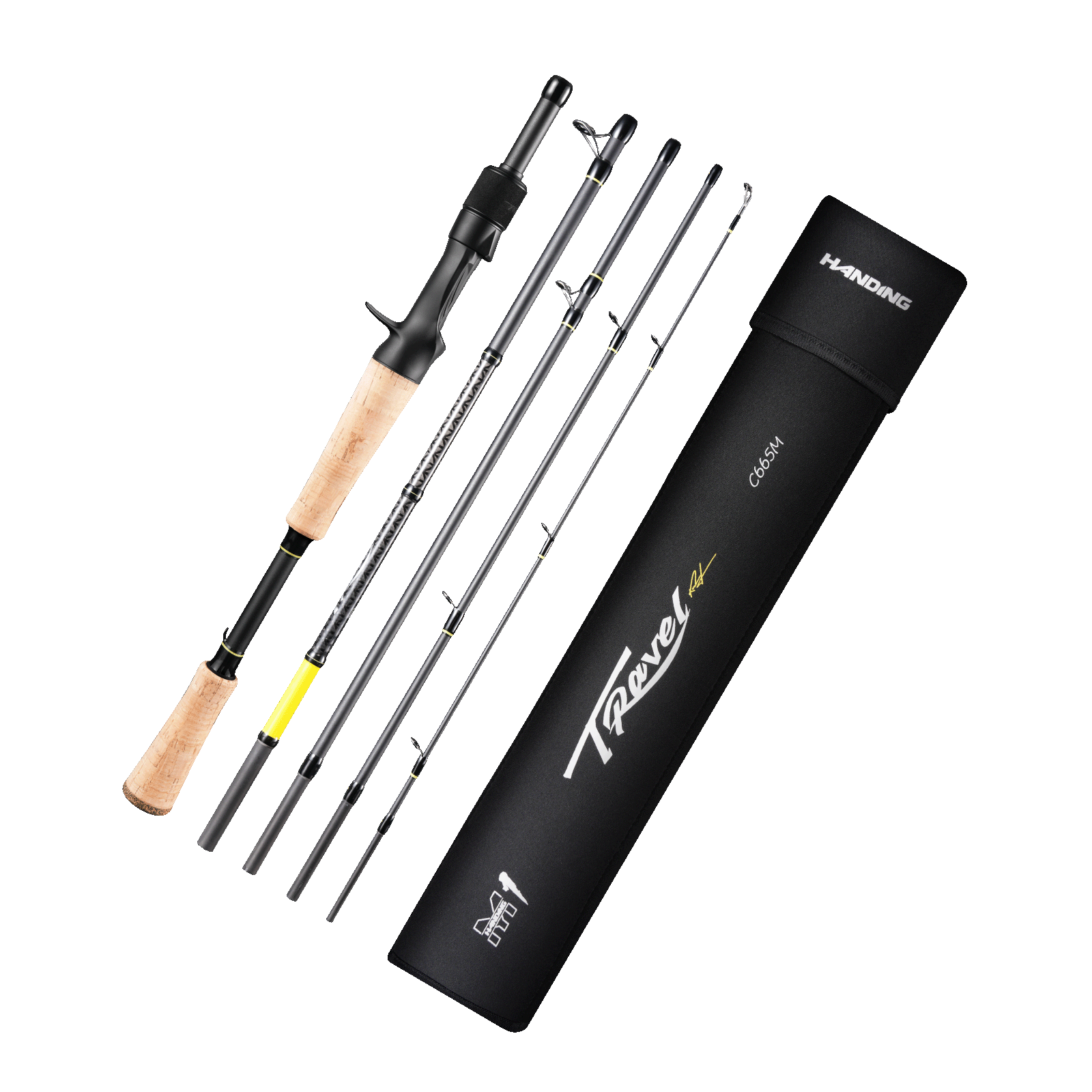 Premium M1 Travel Casting Rod - Lightweight Portable Fishing Pole for Bass, Trout & Saltwater - Compact Telescopic Design for Backpacking, Camping & On-the-Go Anglers
