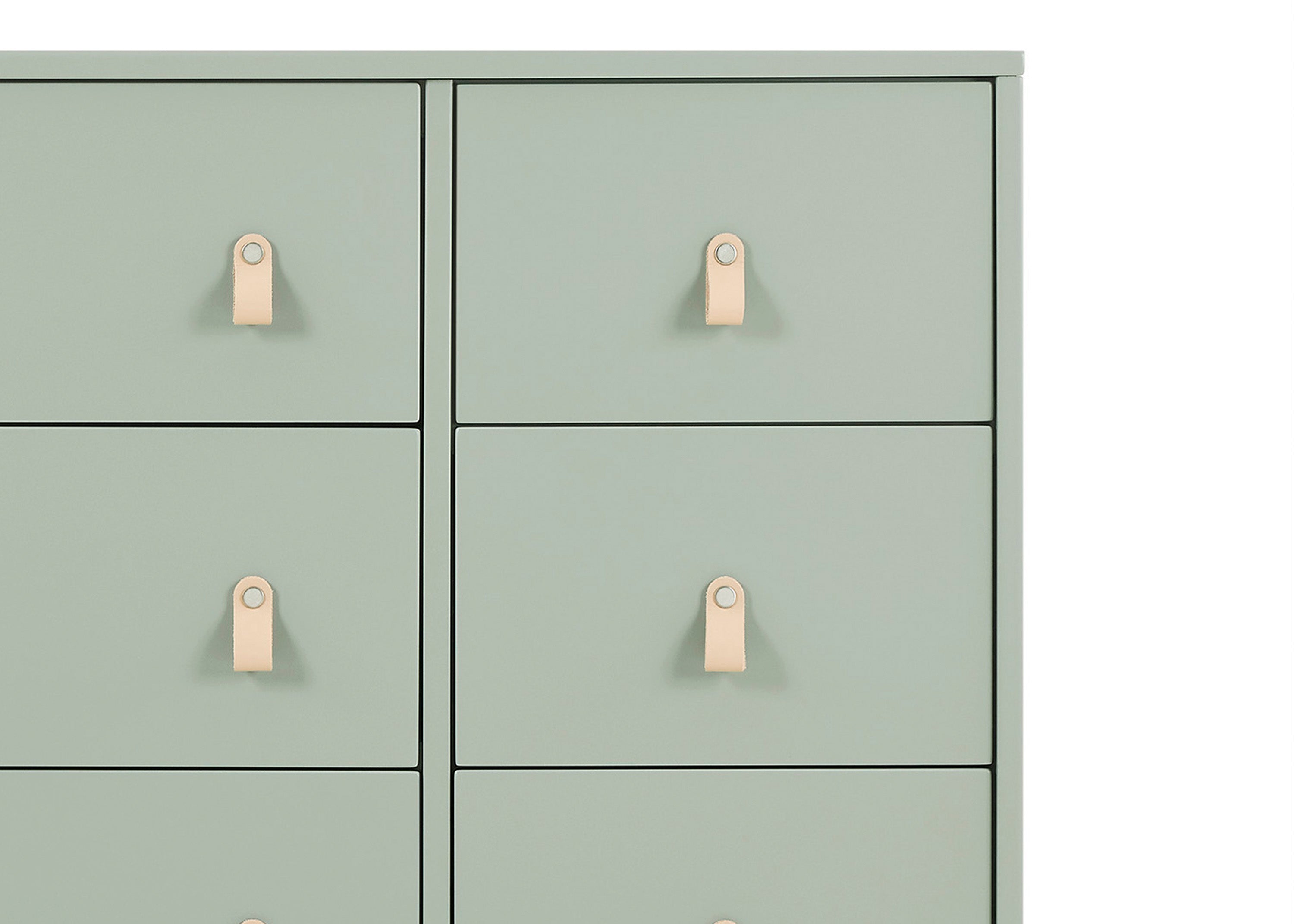 BabyGap Legacy 6-Drawer Dresser with Leather Pulls & Interlocking Drawers - Nursery Storage Solution for Baby Clothes, Blankets & Essentials