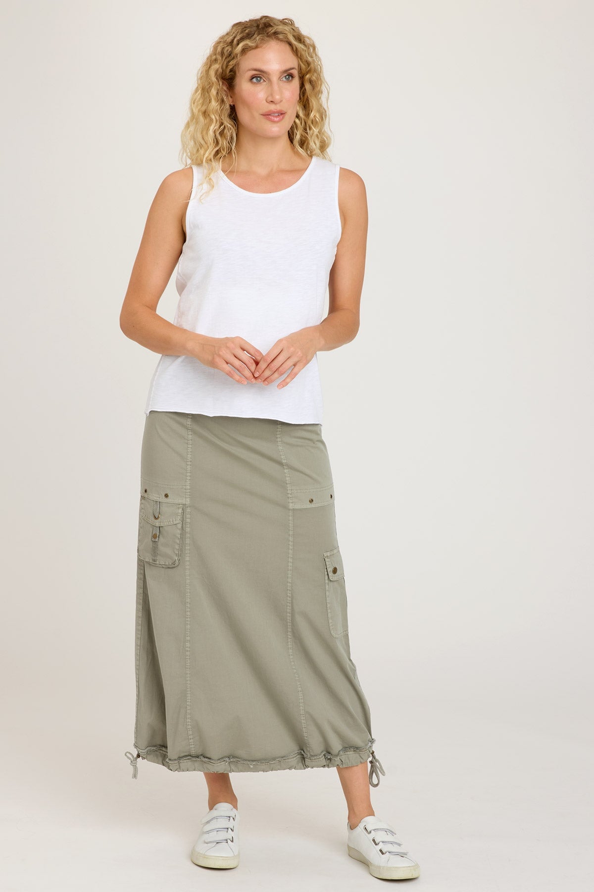 Corintha Bubble Skirt for Women - Flowy A-Line Midi Skirt with Elastic Waist | Perfect for Casual Outfits, Office Wear, and Special Occasions