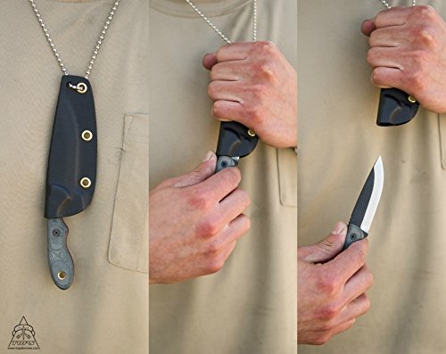 Tops Knives Black Mini Scandi - High-Quality Outdoor Survival Knife for Camping, Hiking, and Bushcraft | Compact & Durable EDC Blade