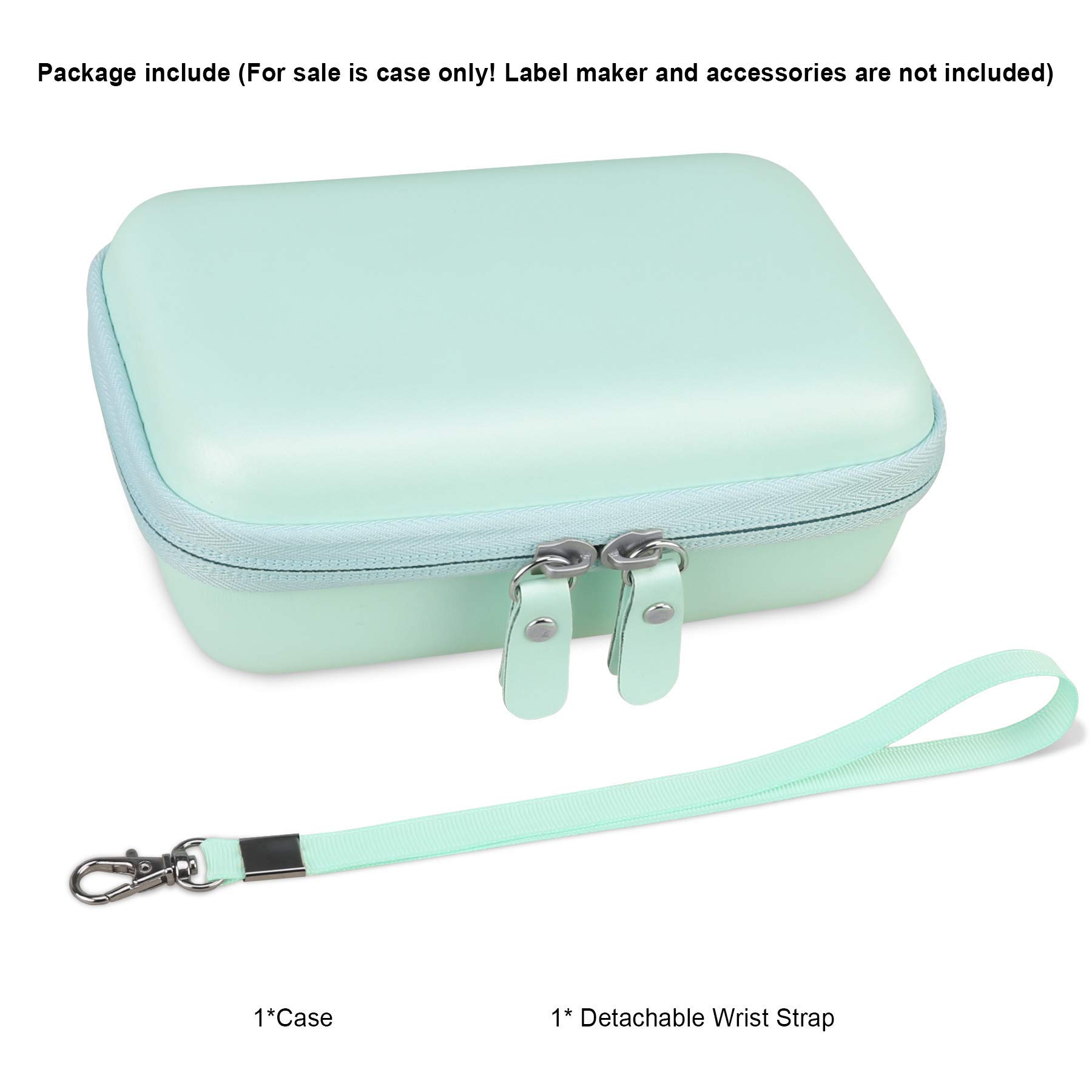 Canboc Durable Mesh Carrying Case for NIIMBOT D11 Bluetooth Label Printer - Portable Storage Pouch Fits NiiMbot D11 Label Tapes, USB Cable & Accessories (Mint Green) - Perfect for Office, Home & Travel Organization