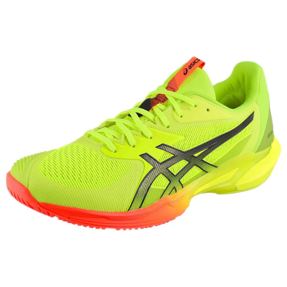 ASICS Men's Solution Speed FF 3 Tennis Shoes - Lightweight Performance Court Shoes for Competitive Play (Paris Safety Yellow/Black) - Perfect for Hard Court Matches & Training Sessions