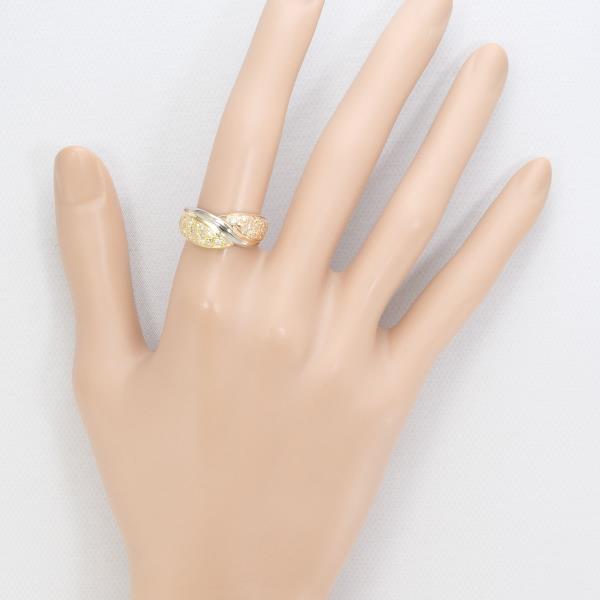18K Yellow Gold, White Gold & Pink Gold Diamond Ring for Women - Elegant Engagement, Wedding & Anniversary Jewelry Gift