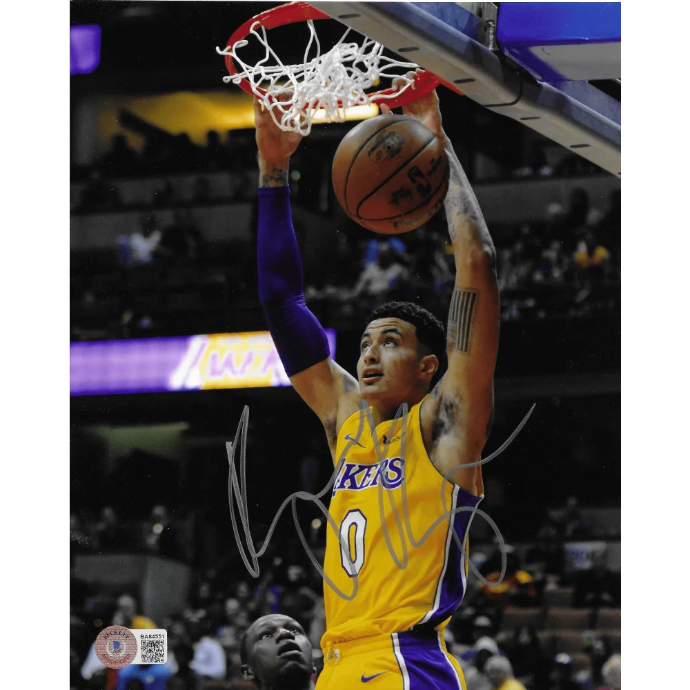 Kyle Kuzma Autographed 8x10 Photo - Los Angeles Lakers Signed Memorabilia with BAS COA - Perfect for NBA Fans, Collectors, and Sports Decor