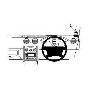 ClicOn No Holes Right Hand Dash Mount for Volkswagen Caddy (2004-2020) & Caddy Life (2016-2020) - Secure Phone Holder for Safe Driving & Navigation