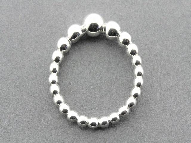 Sterling Silver Graduation Ball Ring - Elegant Jewelry for Graduation Gifts, Prom, and Special Occasions