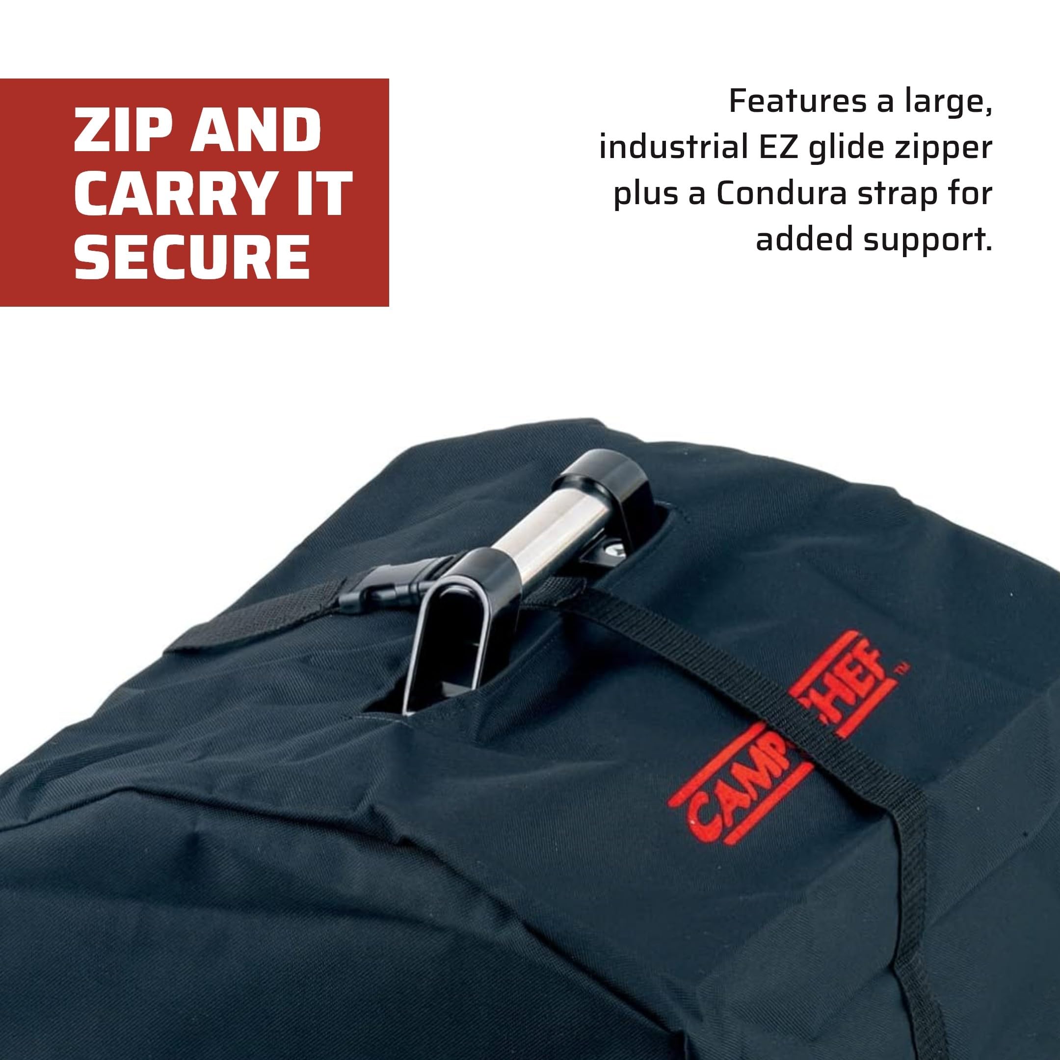 Camp Chef BBQ Grill Box Carry Bag - Durable & Waterproof Storage for Outdoor Cooking & Camping Gear - Perfect for Picnics, Tailgating & Backyard BBQs