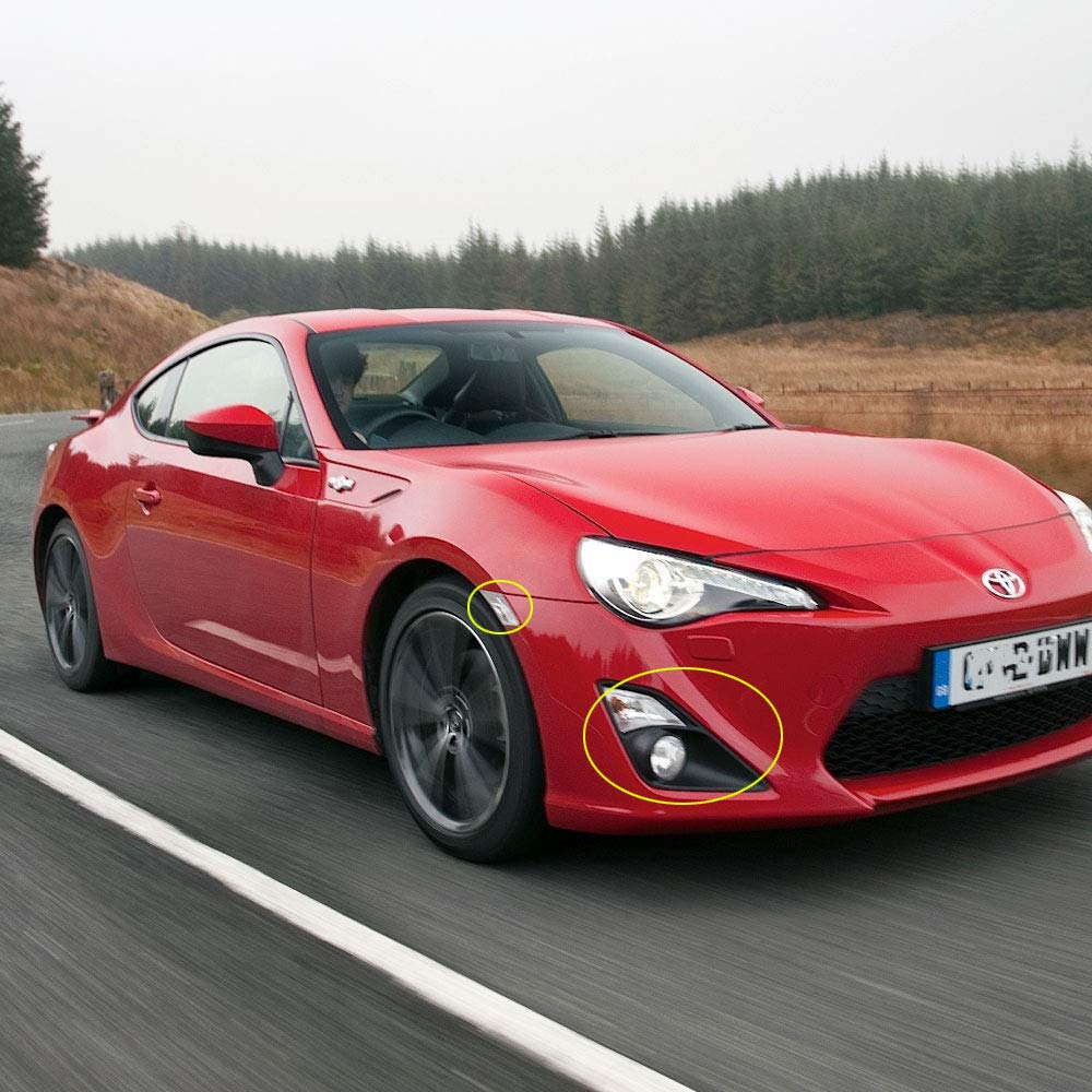2012-2016 Scion FR-S GT86 LED Fog Lights, Corner Lights & Side Markers Combo Kit - Bright White DRL Daytime Running Lights for Enhanced Visibility & Style - Perfect for Night Driving, Car Shows & Custom Builds