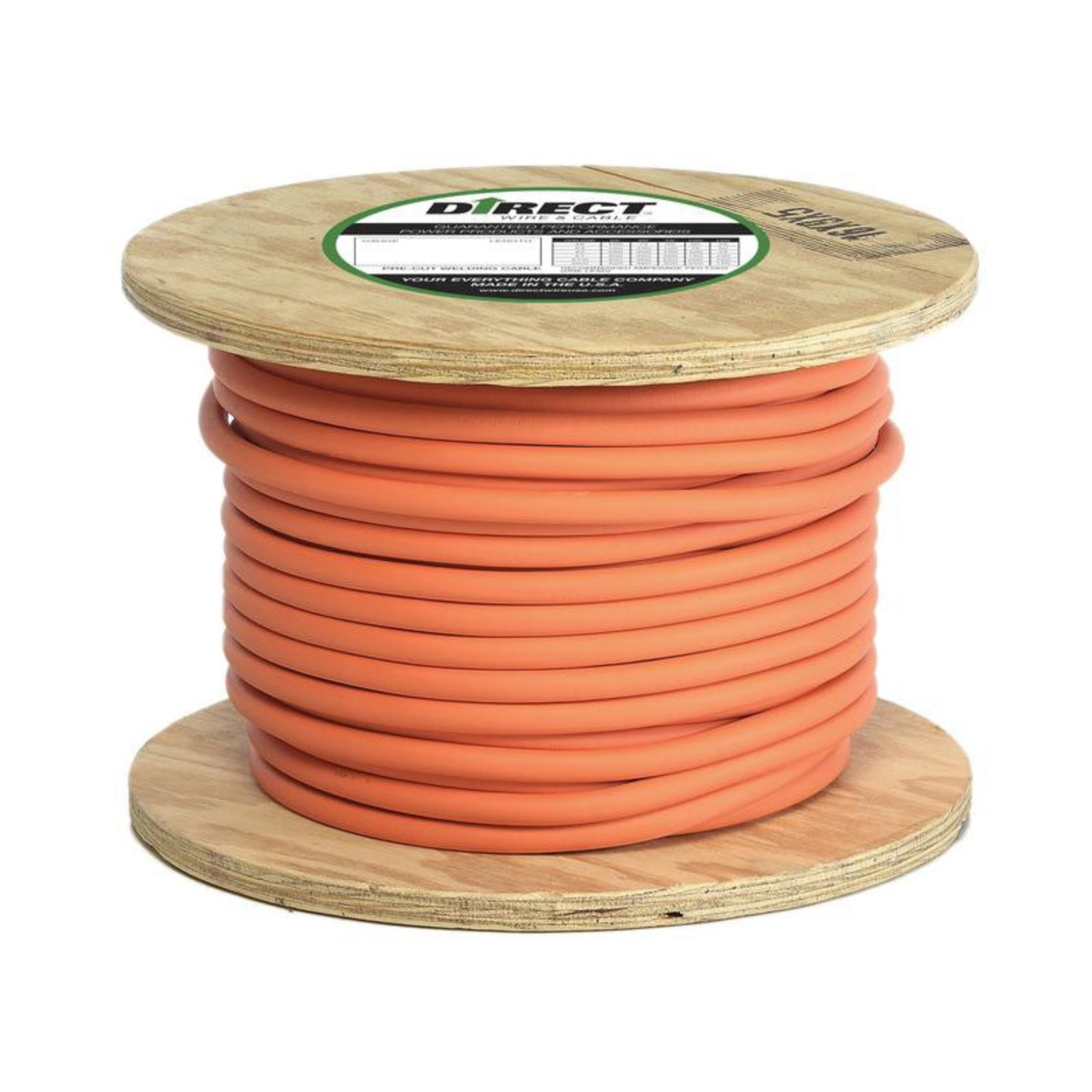 Premium Direct Wire Ultra Flex Welding Cable - 2/0 AWG, 600V, Extreme Flexibility for Heavy Duty Welding & Industrial Use - Perfect for MIG/TIG Welders, Construction Sites, and Automotive Repairs