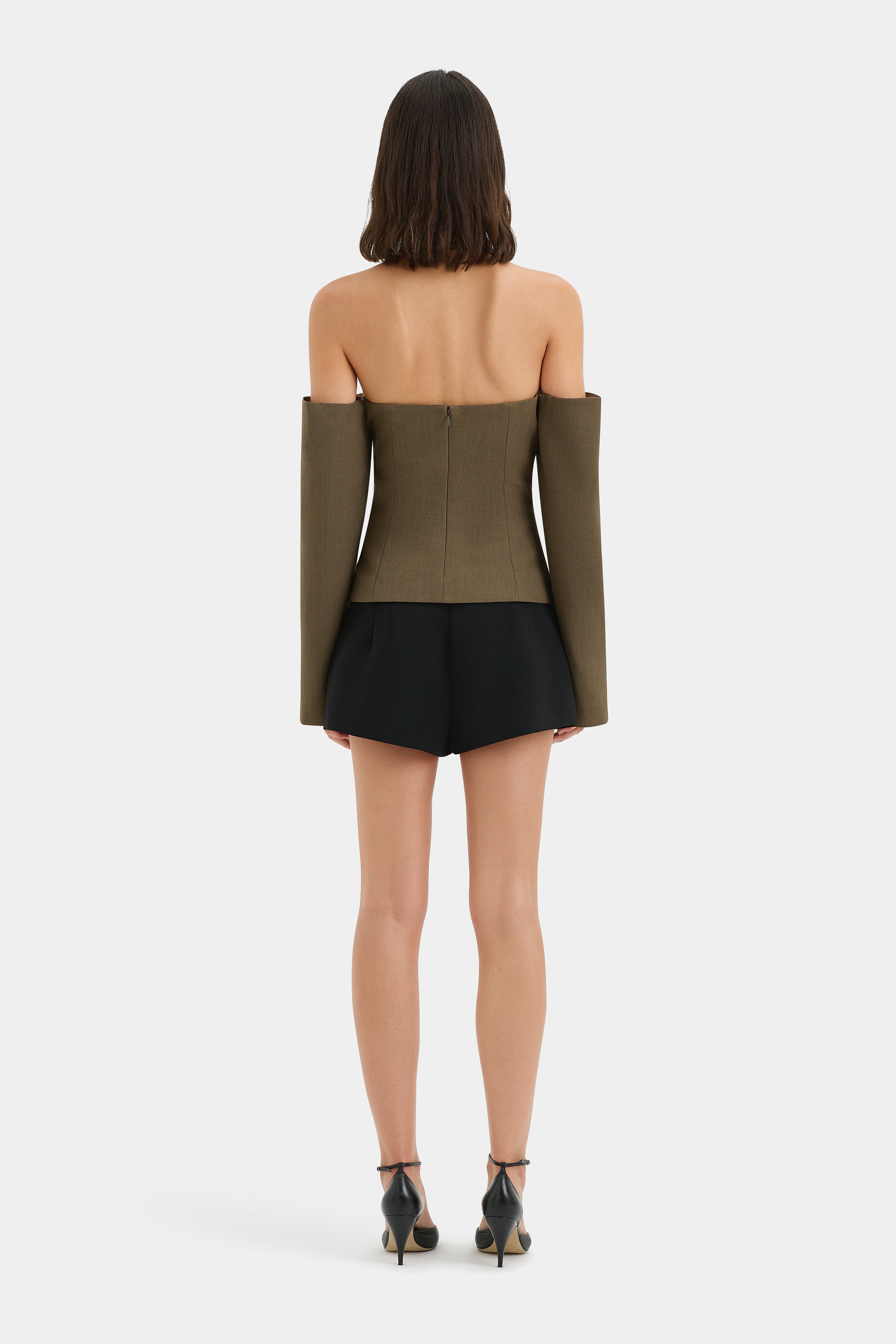 Sartoria Bodice Chocolate Marle Women's Fashion Top - Elegant & Comfortable for Casual Wear, Office & Date Nights