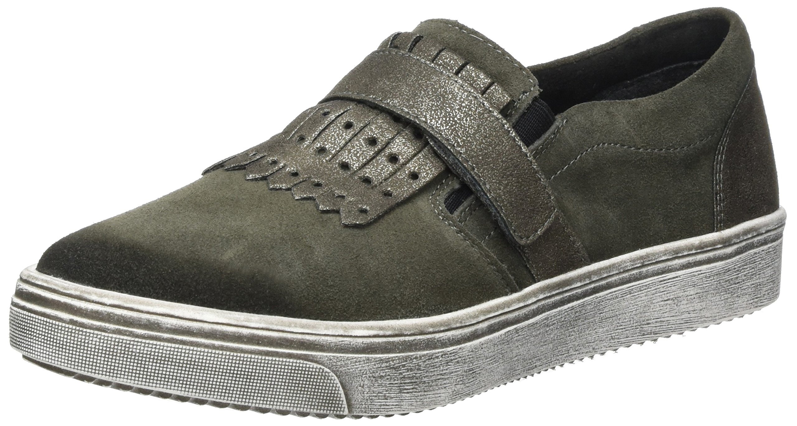 Remonte R7805 Women's Loafers - Comfortable Slip-On Shoes for Women, Grey (Ash/Steel) Size 3.5 UK (36 EU) - Perfect for Office, Casual Wear & Travel